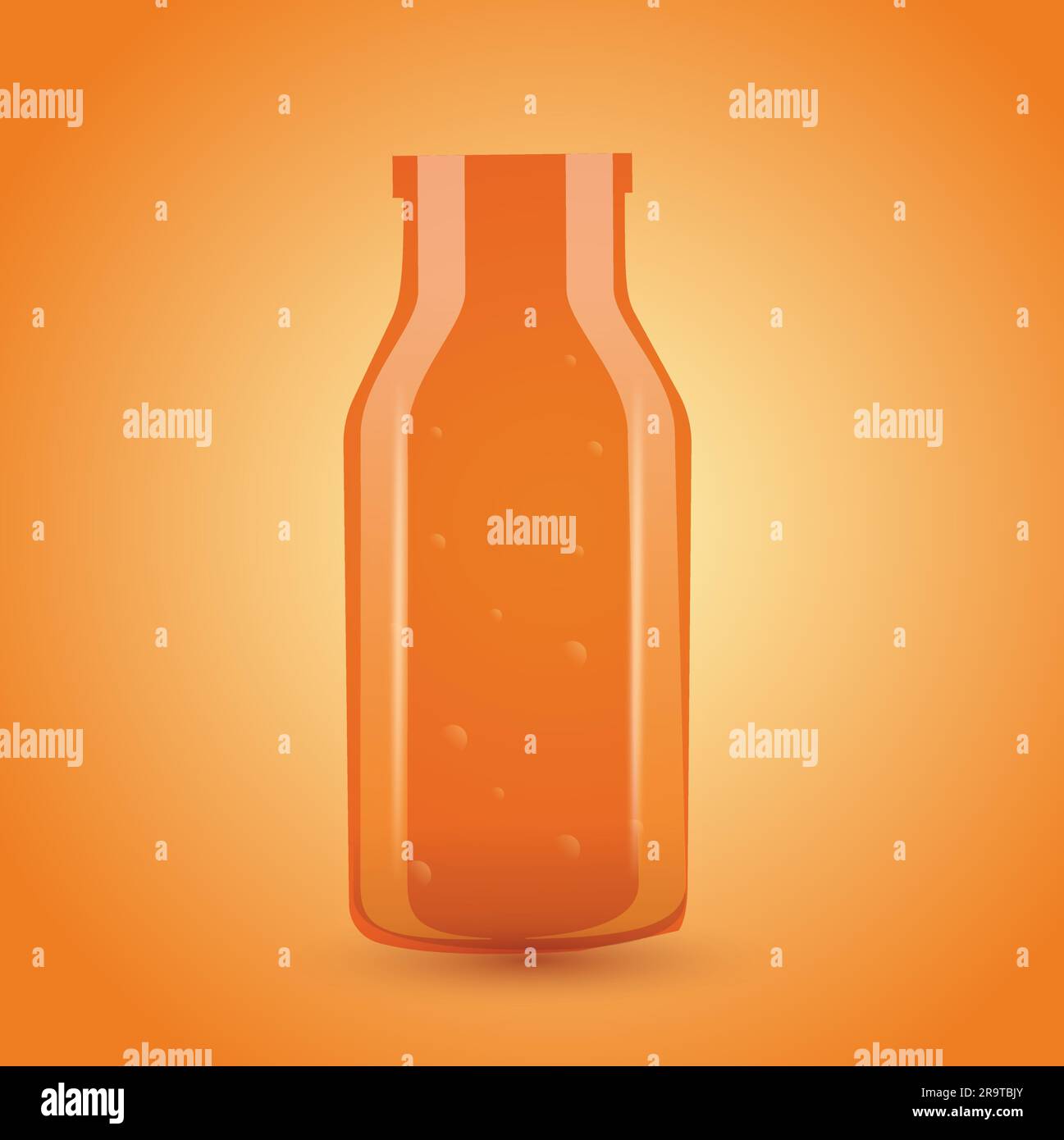 Vector Realistic 3D Bottle Design Art-Vorlage Stock Vektor