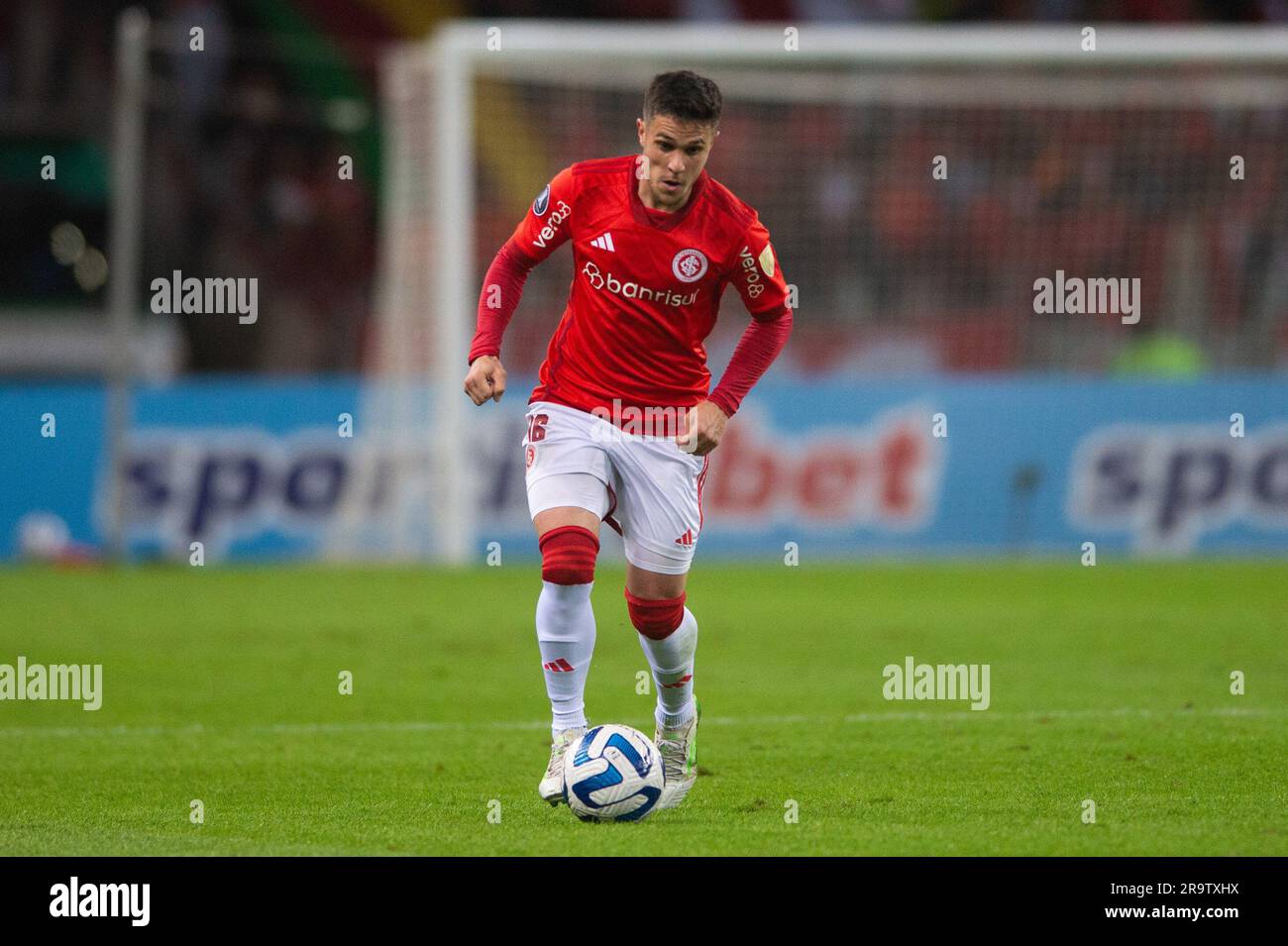 Porto Alegre, Brasilien. 28. Juni 2023. Fabricio Bustos do Internacional's Beira-Rio Stadion, während des Spiels zwischen Internacional und Independiente Medellin-COL, für die 6. Runde der Gruppe B der Libertadores 2023, im Estadio Beira-Rio, diesen Mittwoch, 28. 30761 $ (max Peixoto/SPP) Guthaben: SPP Sport Press Photo. Alamy Live News Stockfoto