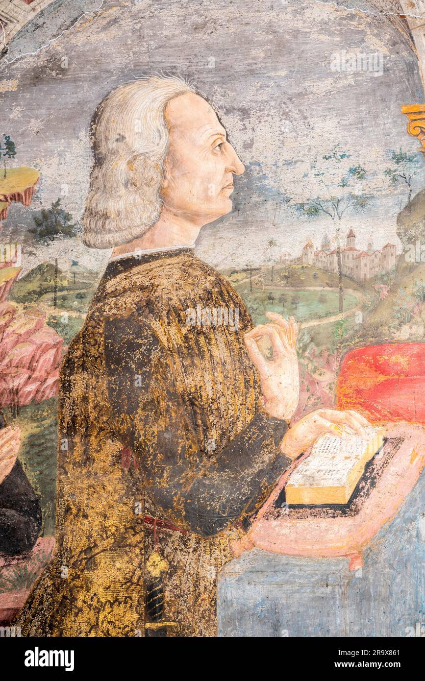 Fresko, Guglielmo VIII Palaiologos, Marquis von Monferrato, Gründer der