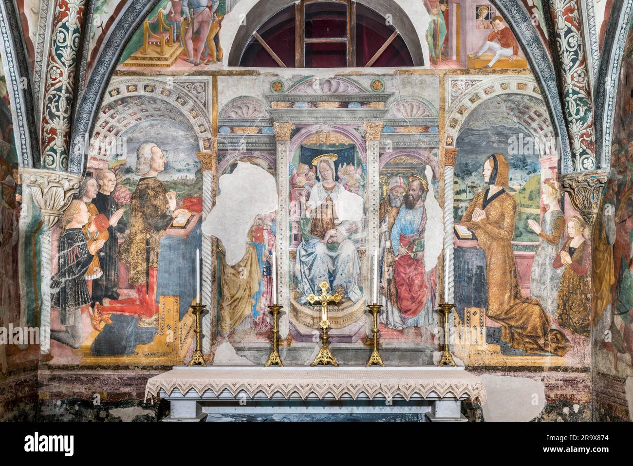 Guglielmo VIII Palaiologos, Marquis von Monferrato, und seine Frau