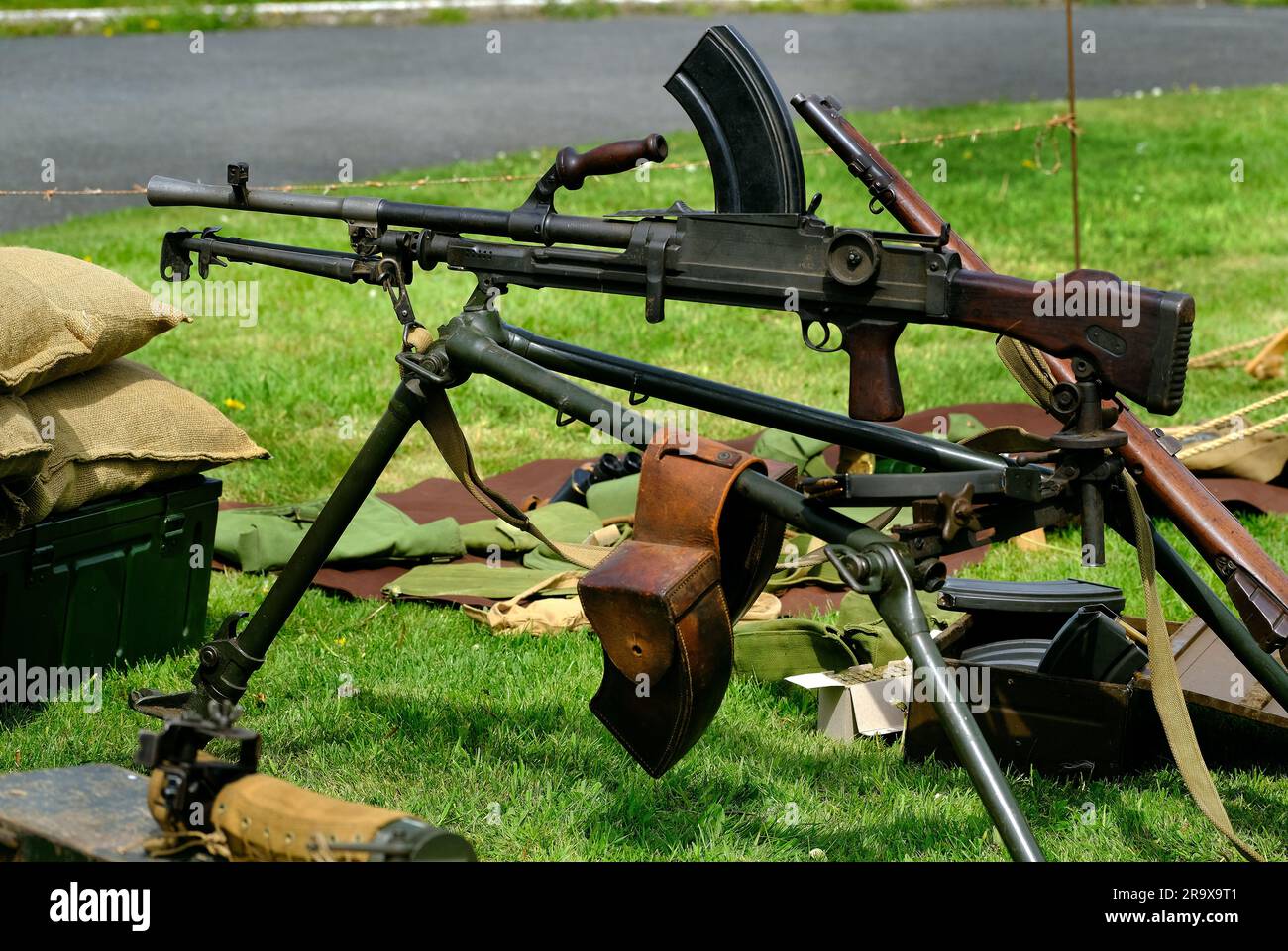 Die Bren-Kanone war eine Serie von leichten Maschinengewehren, die in den 1930er Jahren von Großbritannien hergestellt wurden und bis 1992 in verschiedenen Rollen eingesetzt wurden. Stockfoto