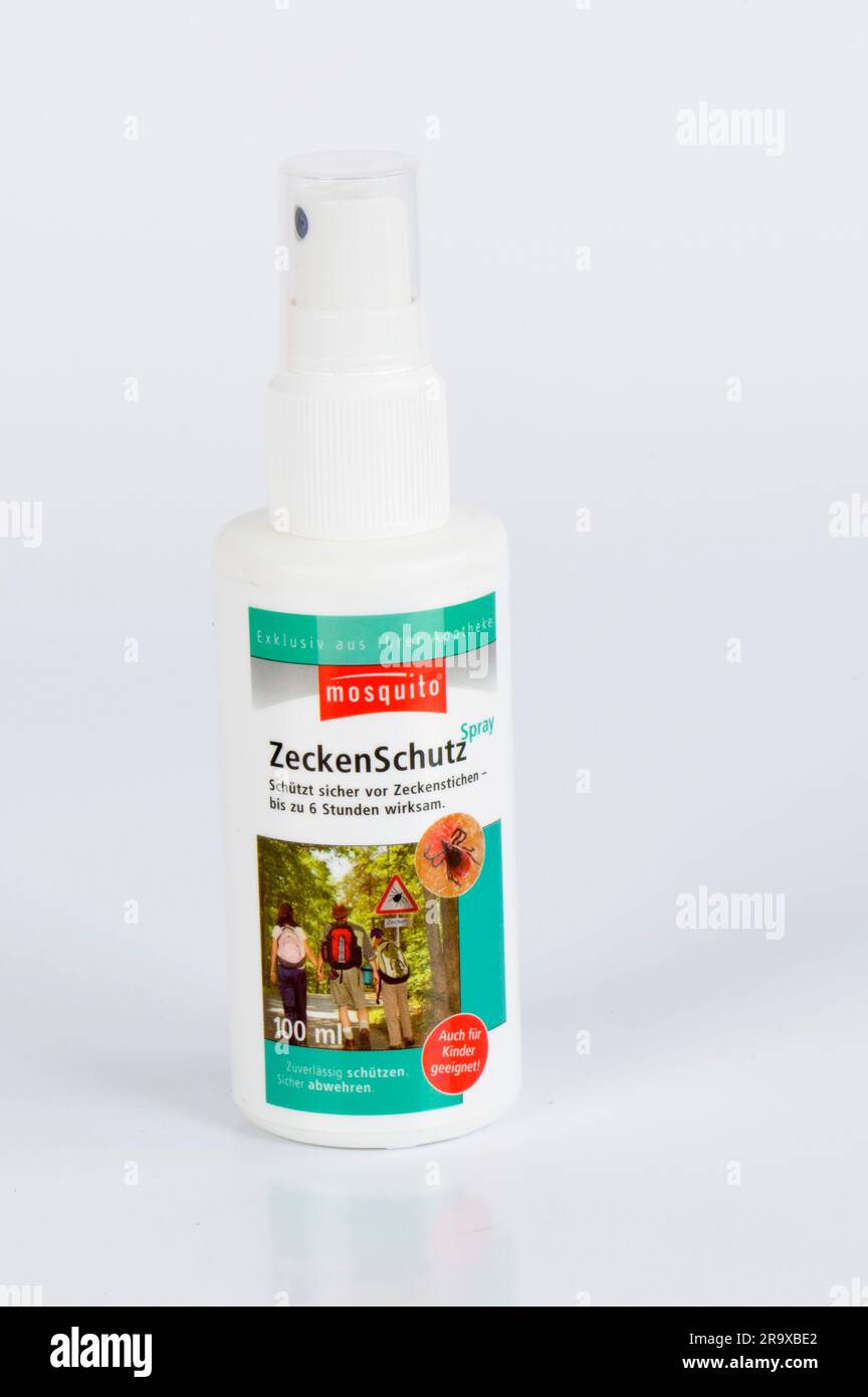 Anti-Tick Spray, Entlöser Stockfoto