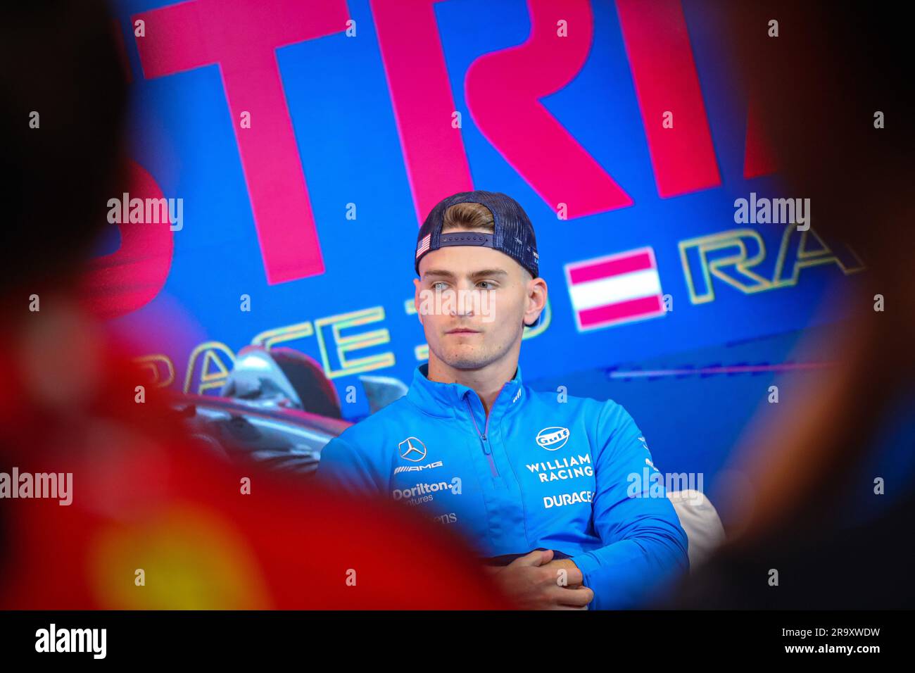 #02 Logan SarSergeant, (USA) Williams Mercedes während des österreichischen GP, Spielberg 29. Juni-2. Juli 2023 auf dem RedBull Ring, Formel-1-Weltmeisterschaft 2023. Stockfoto