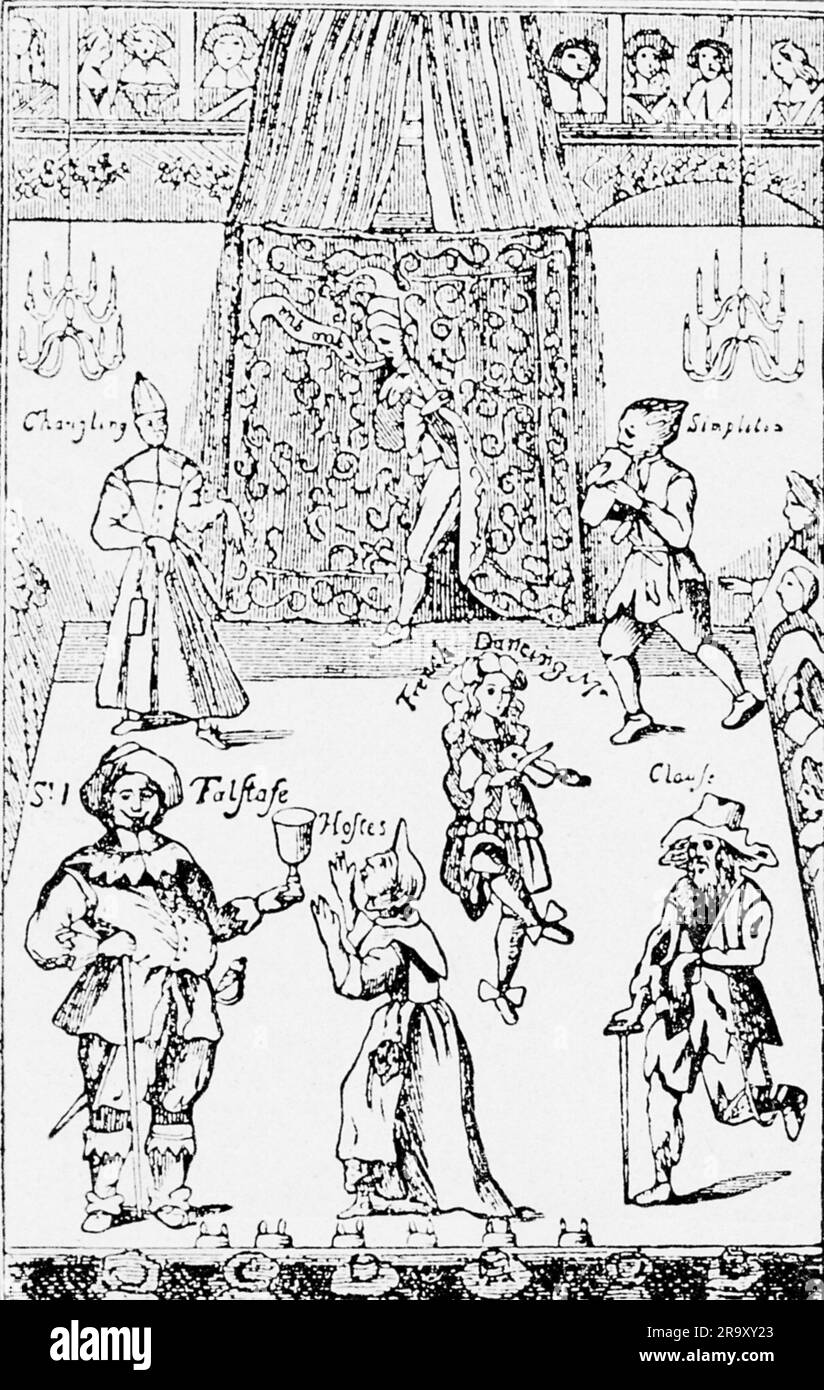 Theater/Theater, Gebäude, Red Bull Theatre, erbaut von Aaron Holland, 1600, St. John Street, London, ZUSÄTZLICHE-RECHTE-FREIGABE-INFO-NICHT-VERFÜGBAR Stockfoto