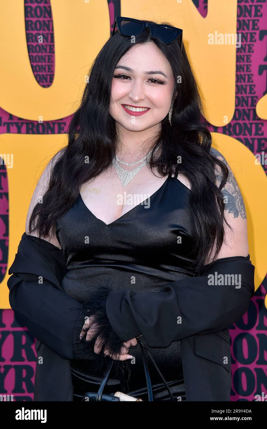 Allie Tran bei der Premiere des Netflix Films 'Them Cloned Tyrone / sie hat Tyrone geklont' im Hollywood Legion Theater. Los Angeles, 27.06.2023 Stockfoto