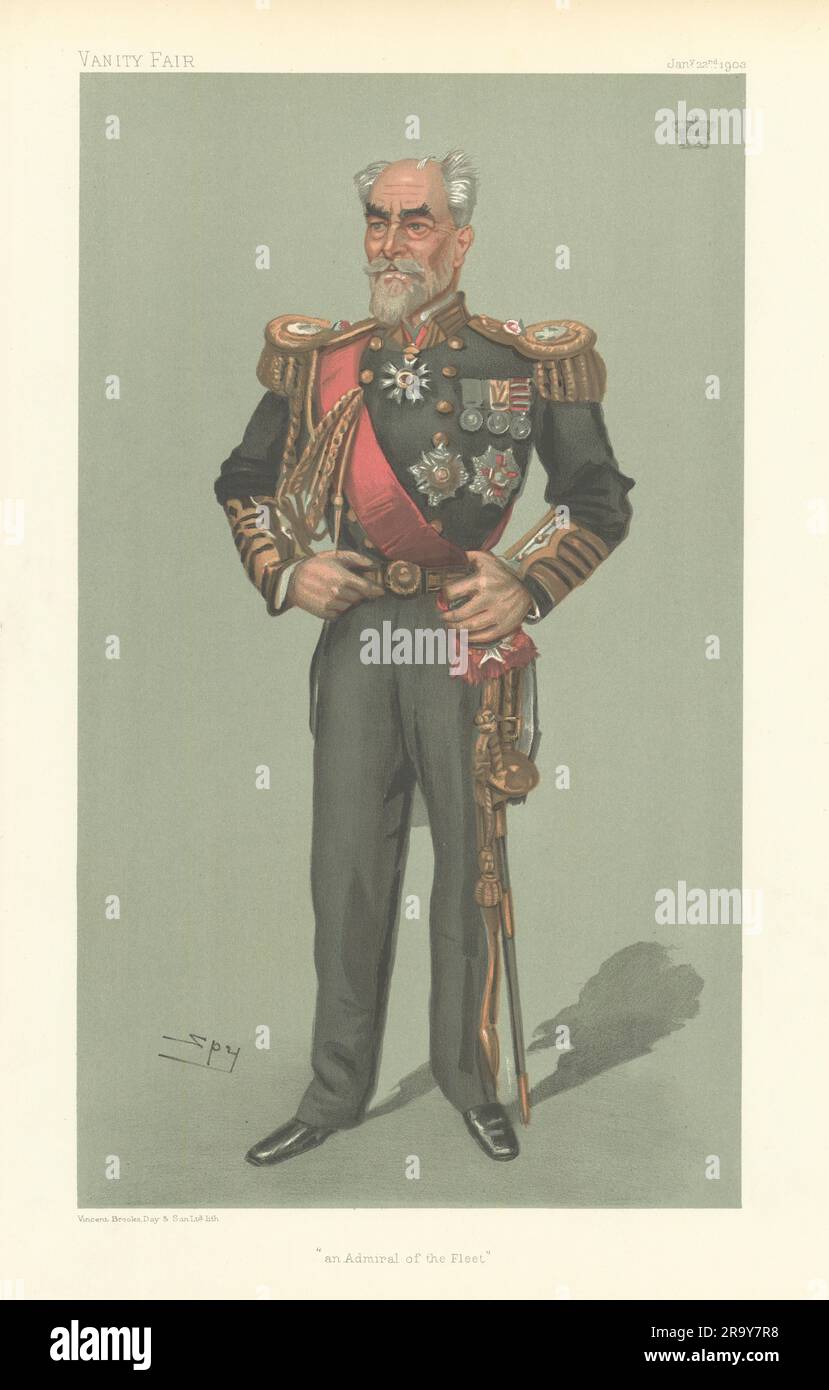 EITELKEIT-SPION-CARTOON Meade, Earl Clanwilliam, 'ein Admiral der Flotte' 1903 Stockfoto