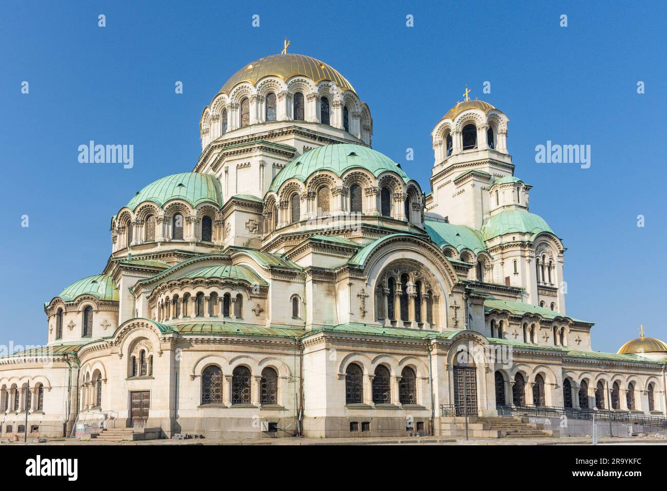 St. Alexander-Nevsky-Kathedrale, St. Alexander-Nevsky-Platz, Stadtzentrum, Sofia, Republik Bulgarien Stockfoto