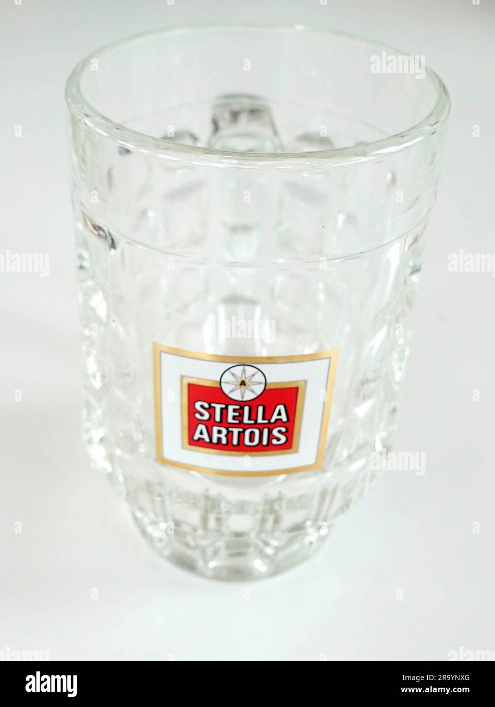 Stella Artois Half Pint Glass Stockfoto