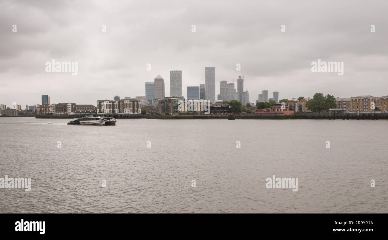 London Docklands, Canary Wharf, London, England, Großbritannien Stockfoto