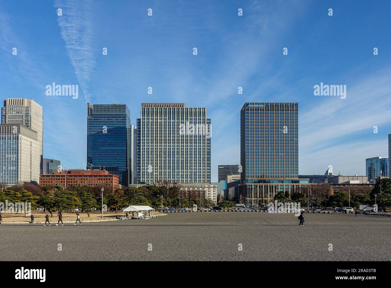 Marunouchi Geschäftsviertel in Tokio, Japan Stockfoto