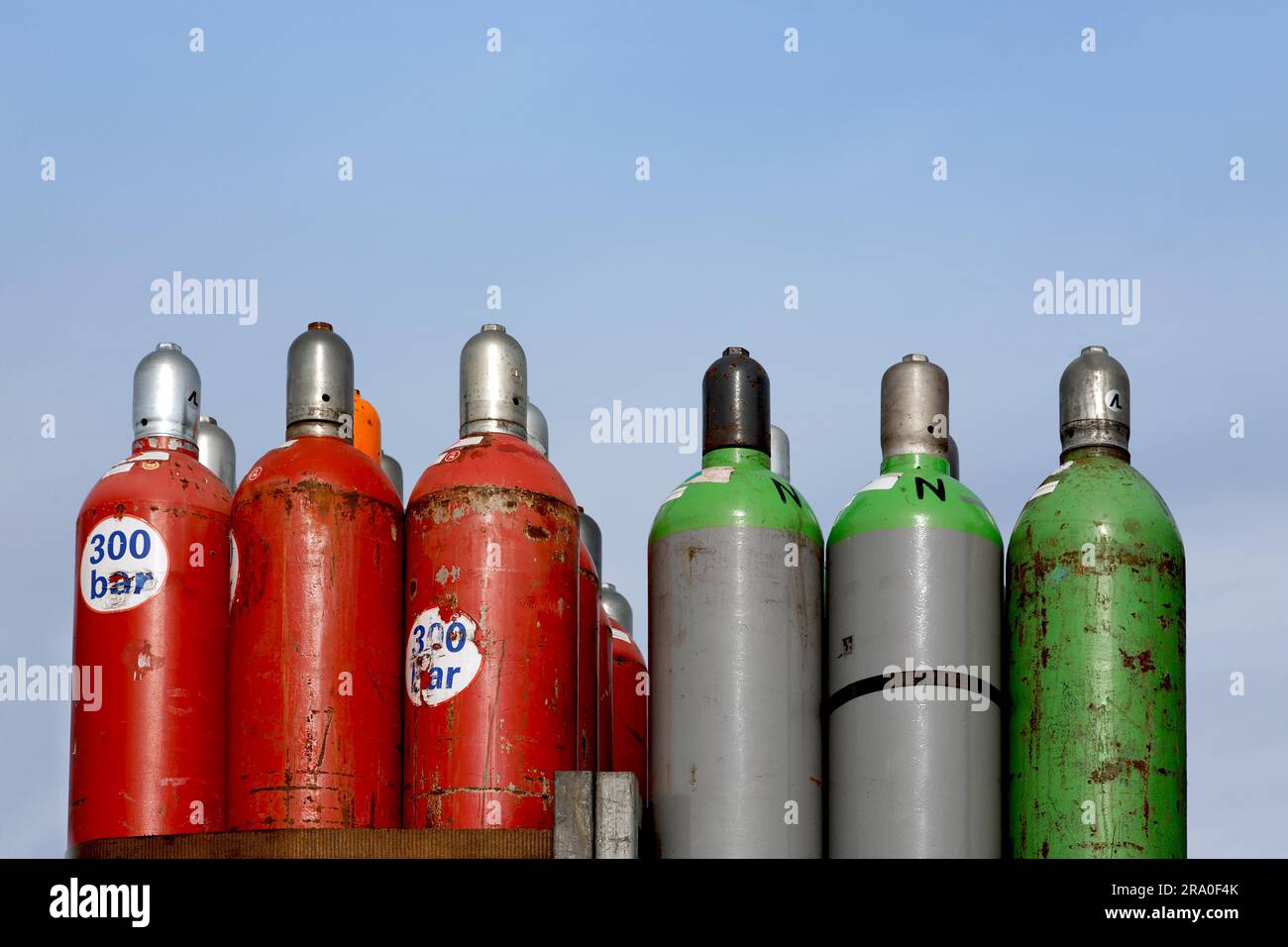 Gasflaschen Stockfoto