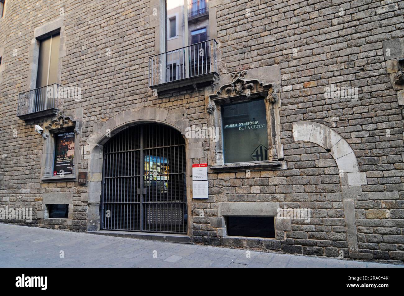 Museum für lokale Geschichte, d'Historia de la Ciutat, m Stadtgeschichte, Barcelona, Katalonien, Spanien Stockfoto