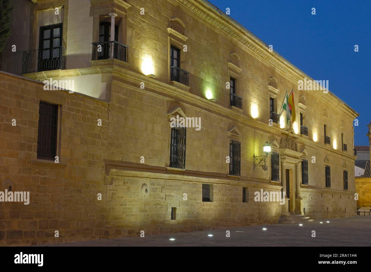 Hotel Parador Nacional del Condestable Davalos, Palacio del Dean Ortega, Plaza de Vazquez Molina, Ubeda. Provinz Jaen, Andalusien, Spanien Stockfoto