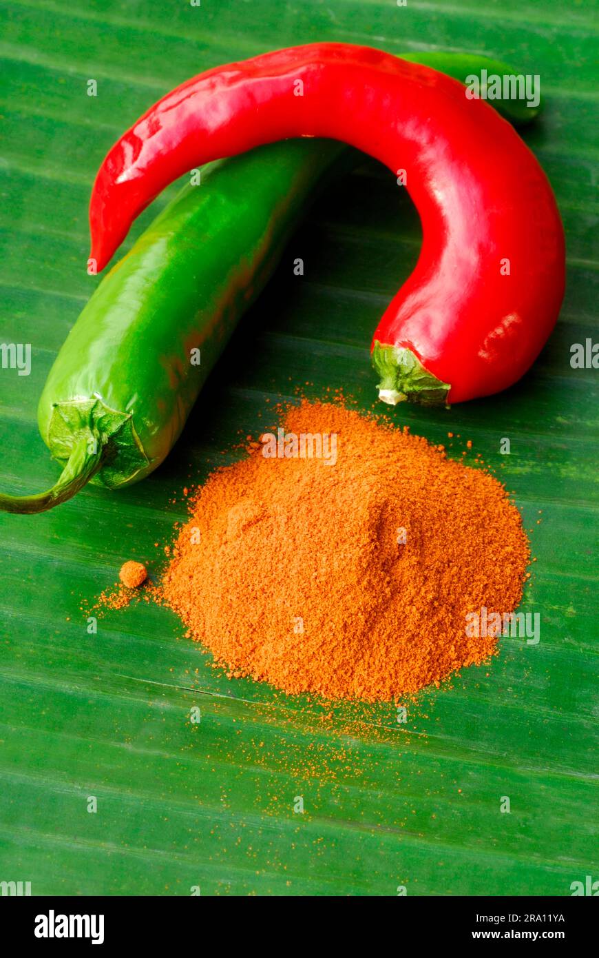Chilipulver, Chili-Paprika, Chili-Paprika, Chili-Paprika Stockfoto
