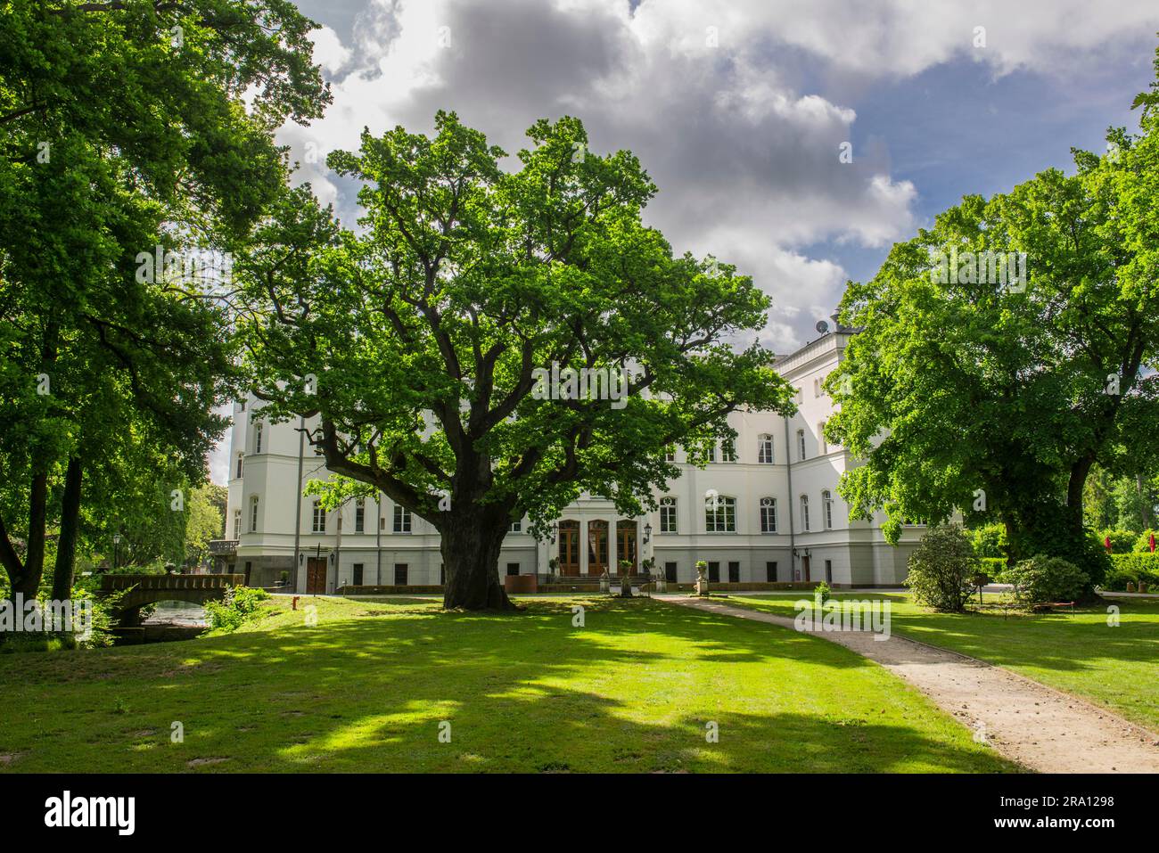 Renoviertes Herrenhaus, Hotel Schlemmin, Schlemmin, Mecklenburg-Vorpommern, Deutschland Stockfoto