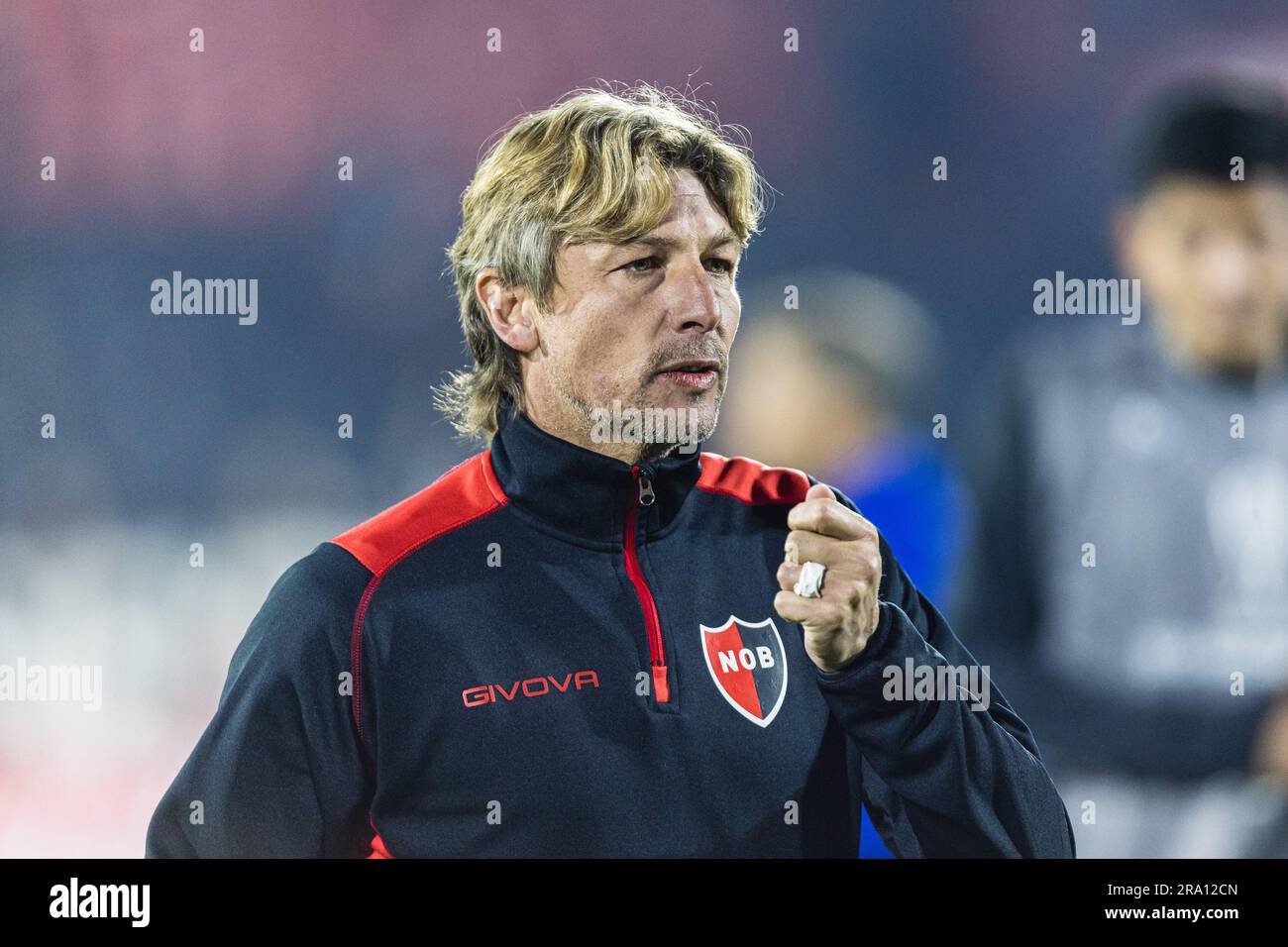 Rosário, SF - 29.06.2023: NEWELLS X AUDAX - Gabriel Heinze (NEU) während des Spiels zwischen Newell's Old Boys (ARG) und Audax Italiano (CHI) für die Copa Sudamericana in Rosario, Argentinien. (Foto: Sporteo/Fotoarena) Stockfoto