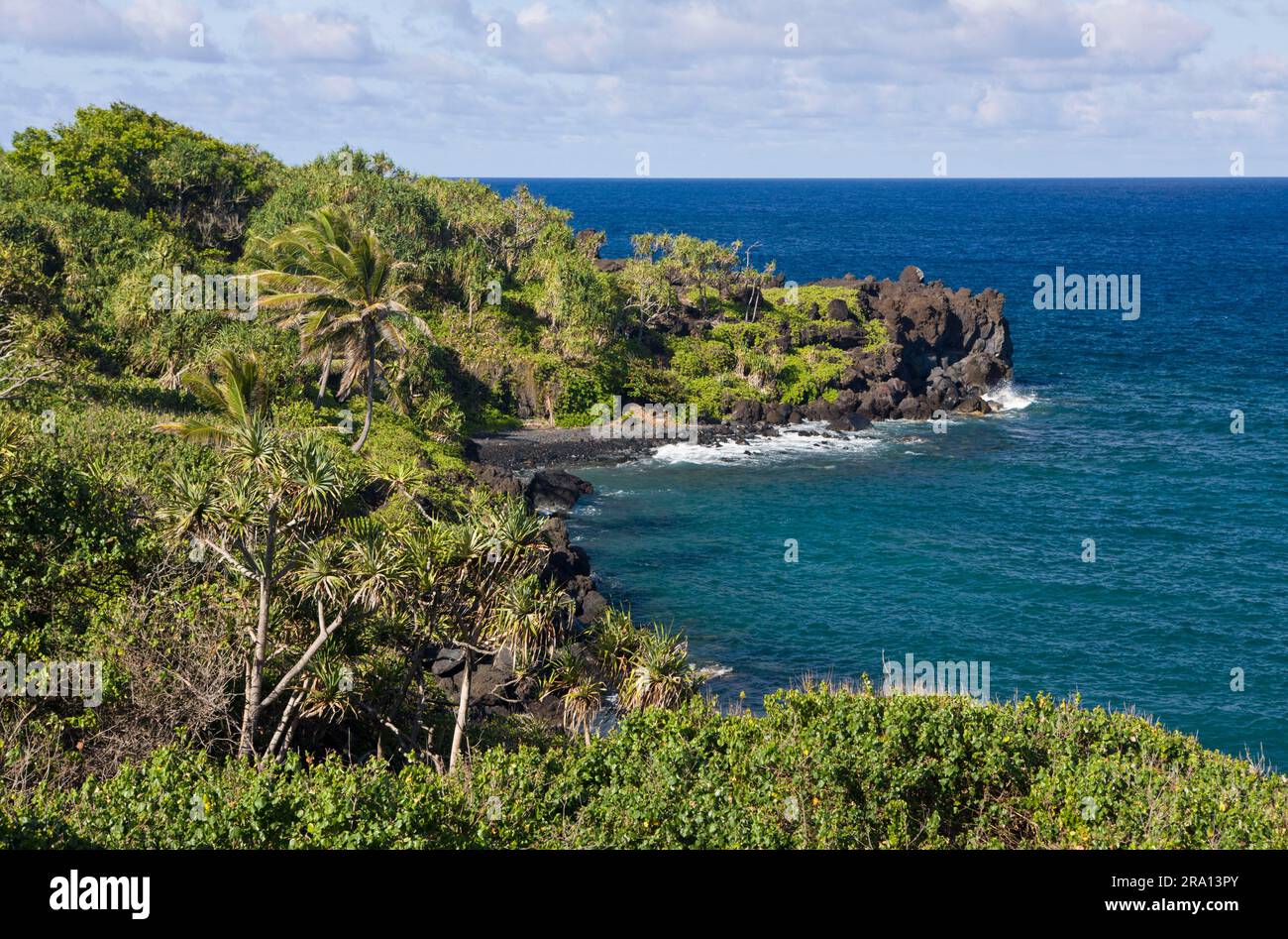 Waianapanapa State Park, auf der Straße nach Hana, Maui Island, Hawaii, USA Stockfoto