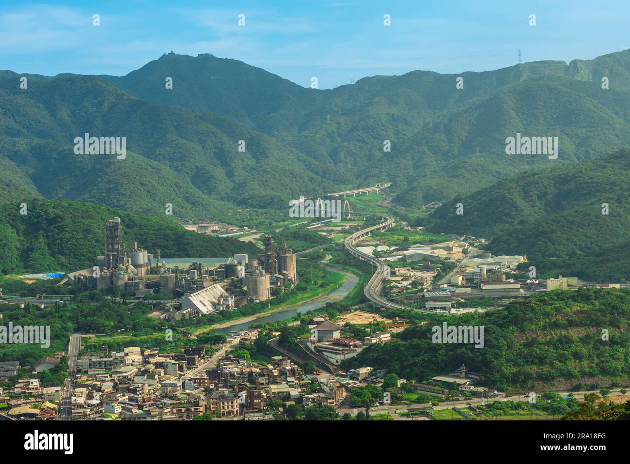 Landschaft der Ortschaft Suao in Yilan County, Taiwan Stockfoto