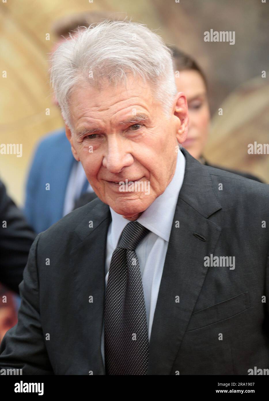 26. Juni 2023 – London, England, Großbritannien – Harrison Ford nimmt an der Premiere von Indiana Jones und The Dial of Destiny UK Teil Stockfoto