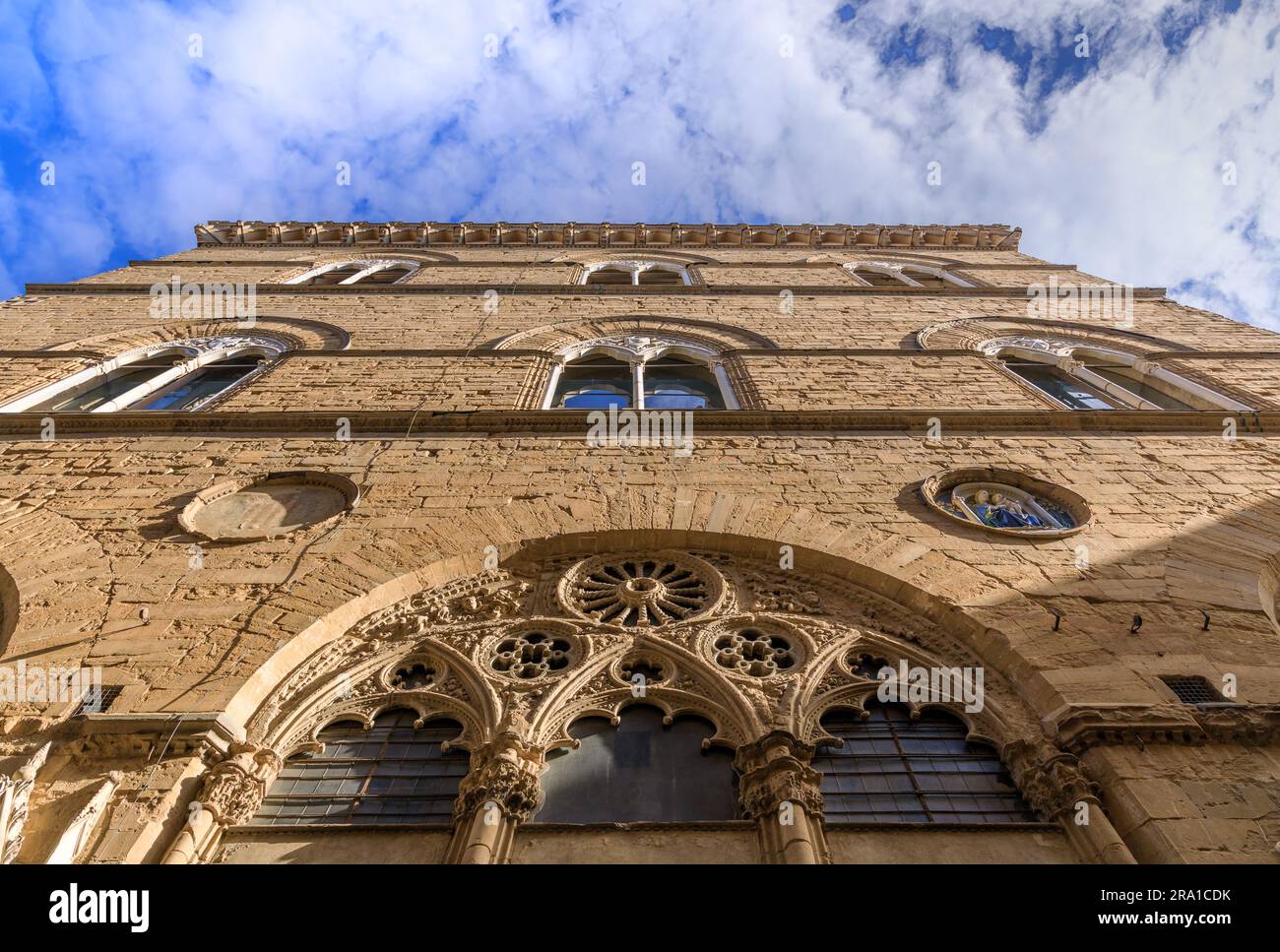 Die Kirche Orsanmichele in Florenz, Italien. Stockfoto