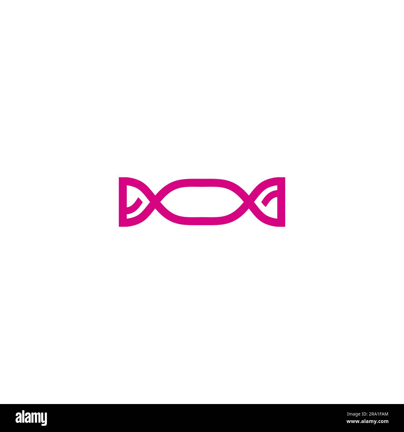 Das Candy-Logo ist einfach. Candy Line Logo Stock Vektor
