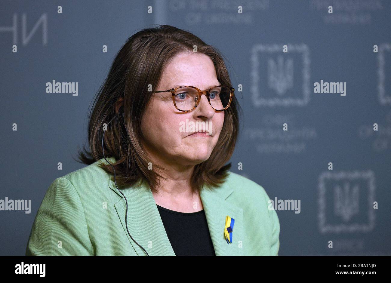 Nicht exklusiv KIEW, UKRAINE 29. JUNI 2023 Vizepräsidentin des