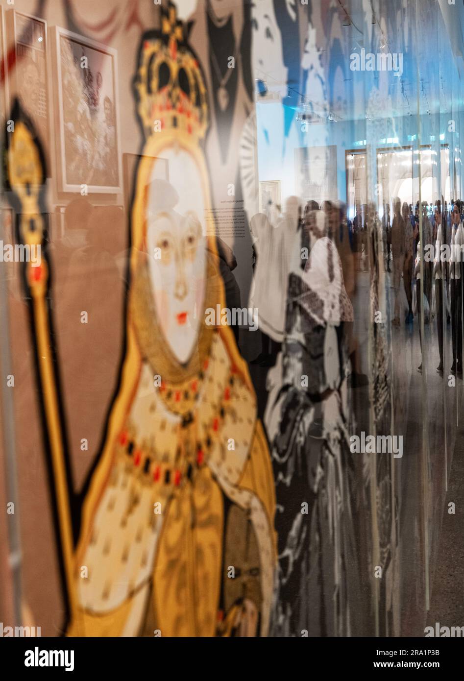 Die National Portrait Gallery in London wurde 2023 nach Renovierungsarbeiten wieder eröffnet Stockfoto