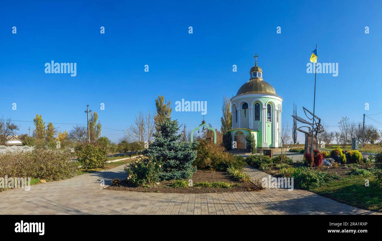 Denkmal für die Opfer des Holodomors in Dobroslav, Ukraine Stockfoto