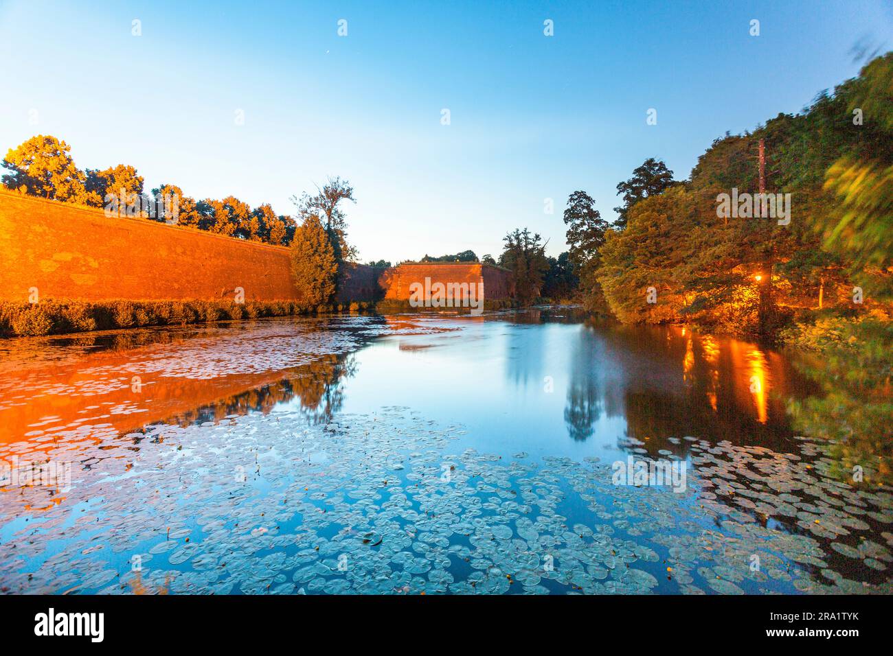 Zitadelle Spandau, Zitadelle Spandau bei Sonnenaufgang, Berlin, Deutschland Stockfoto