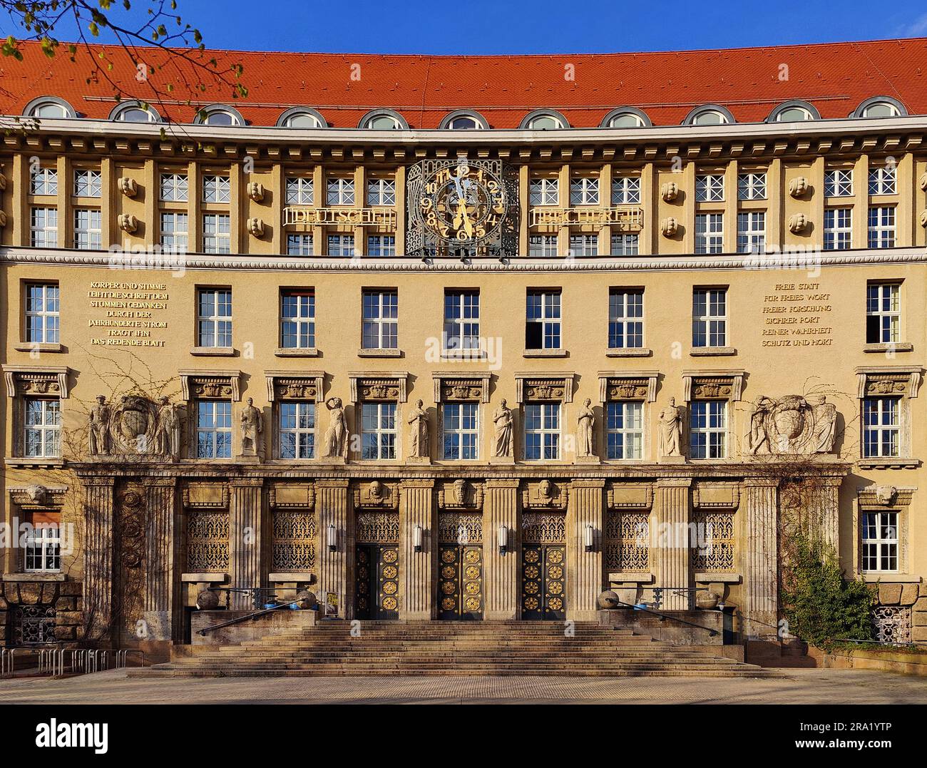 Deutsche Nationalbibliothek, Hauptgebäude, Deutschland, Sachsen, Leipzig Stockfoto