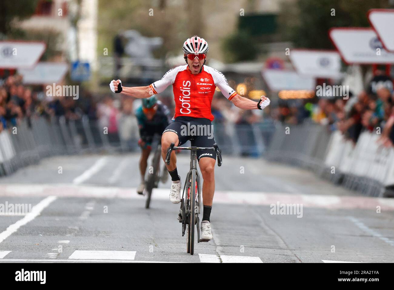 Ion Izagirre Basque/Cofidis gewinnt GP Miguel Indurain 2023 Stockfoto