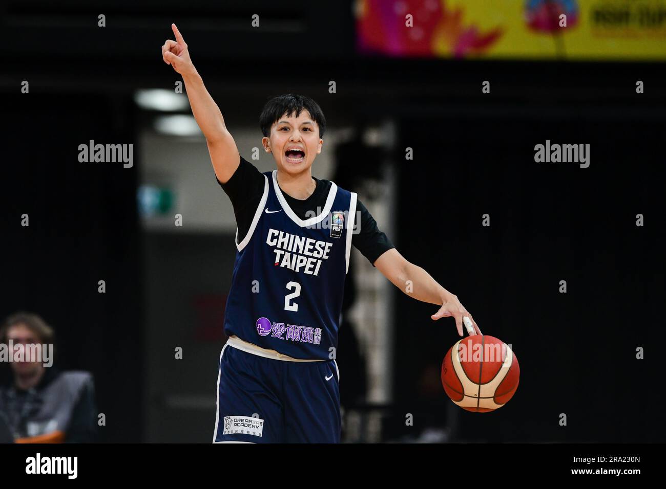 Sydney, Australien. 30. Juni 2023. Pan Tzu-Yin vom chinesischen Taipei Frauen-Basketballteam wird während des FIBA Women's Asia Cup 2023 Division A-Spiels zwischen Libanon und Chinesisch-Taipeh im Quay Centre in Aktion gesehen. Chinesisch-Taipeh gegen Libanon (FIBA Asia Cup Division A) Libanon gewann 75-73. (Foto: Luis Veniegra/SOPA Images/Sipa USA) Guthaben: SIPA USA/Alamy Live News Stockfoto