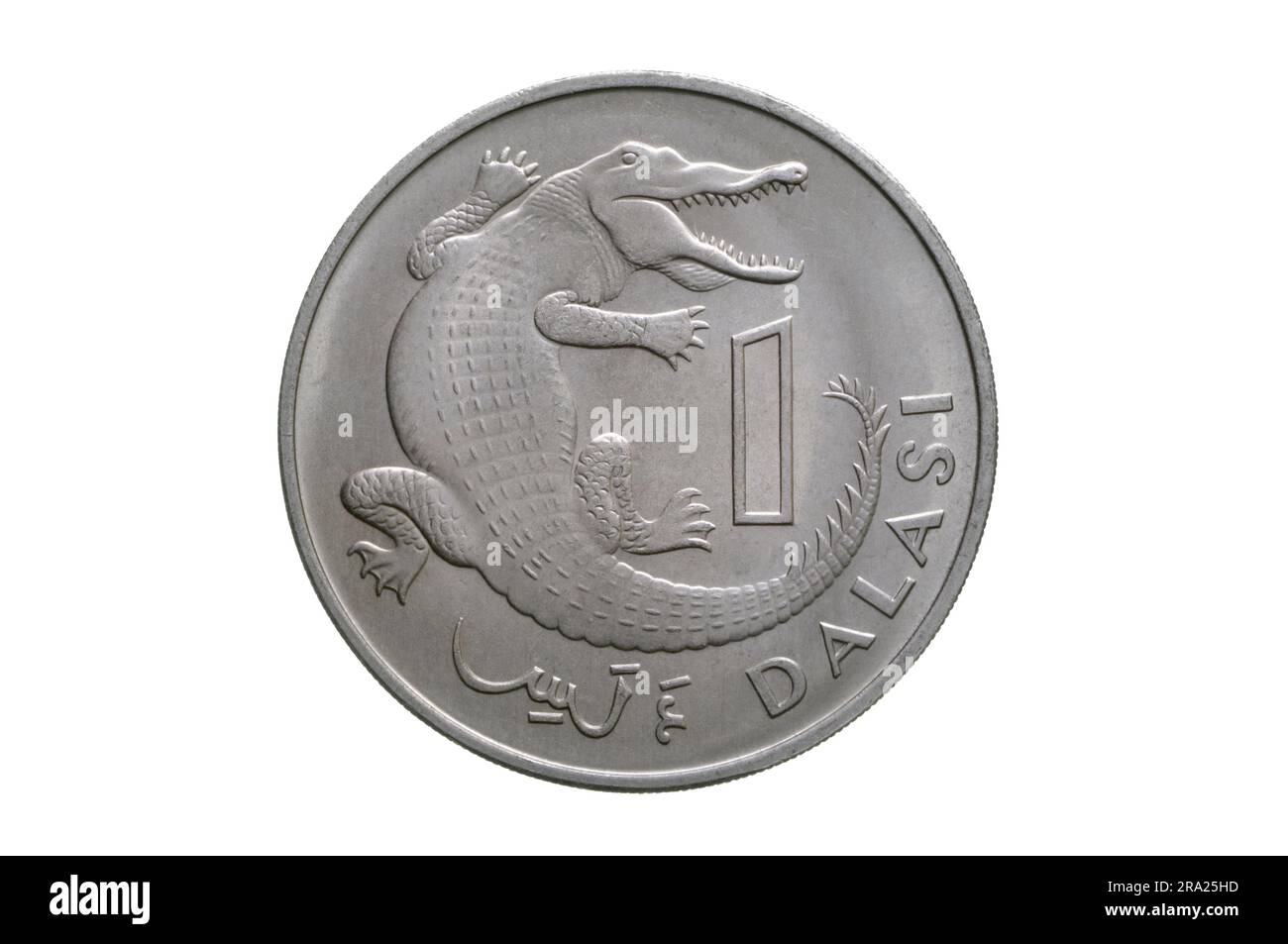 Republik der Gambia1. Dalasi-Münze 1971 Stockfoto