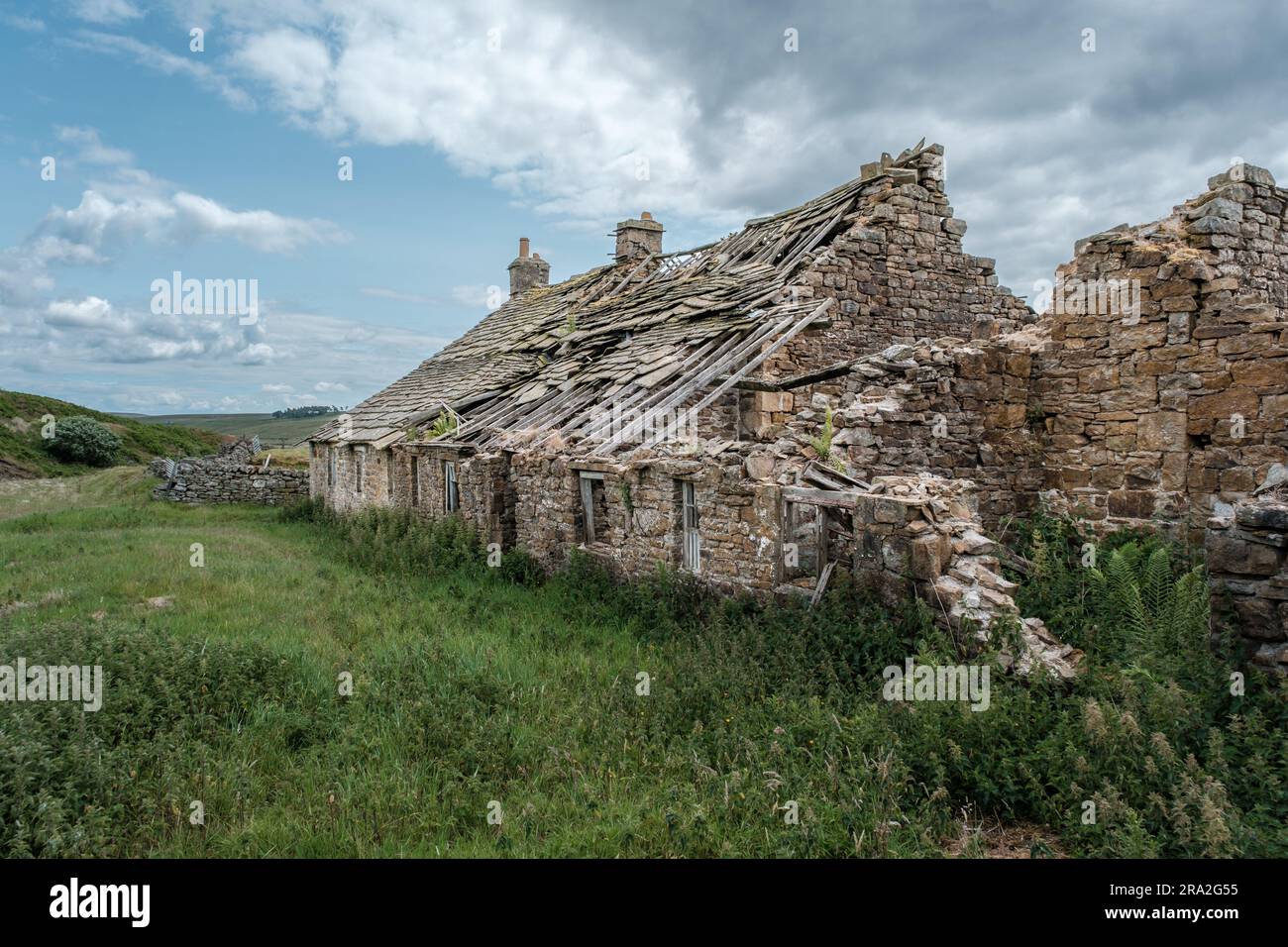 Verlassenes Bauernhaus In Der Nähe Von Rookhope County Durham Stockfoto