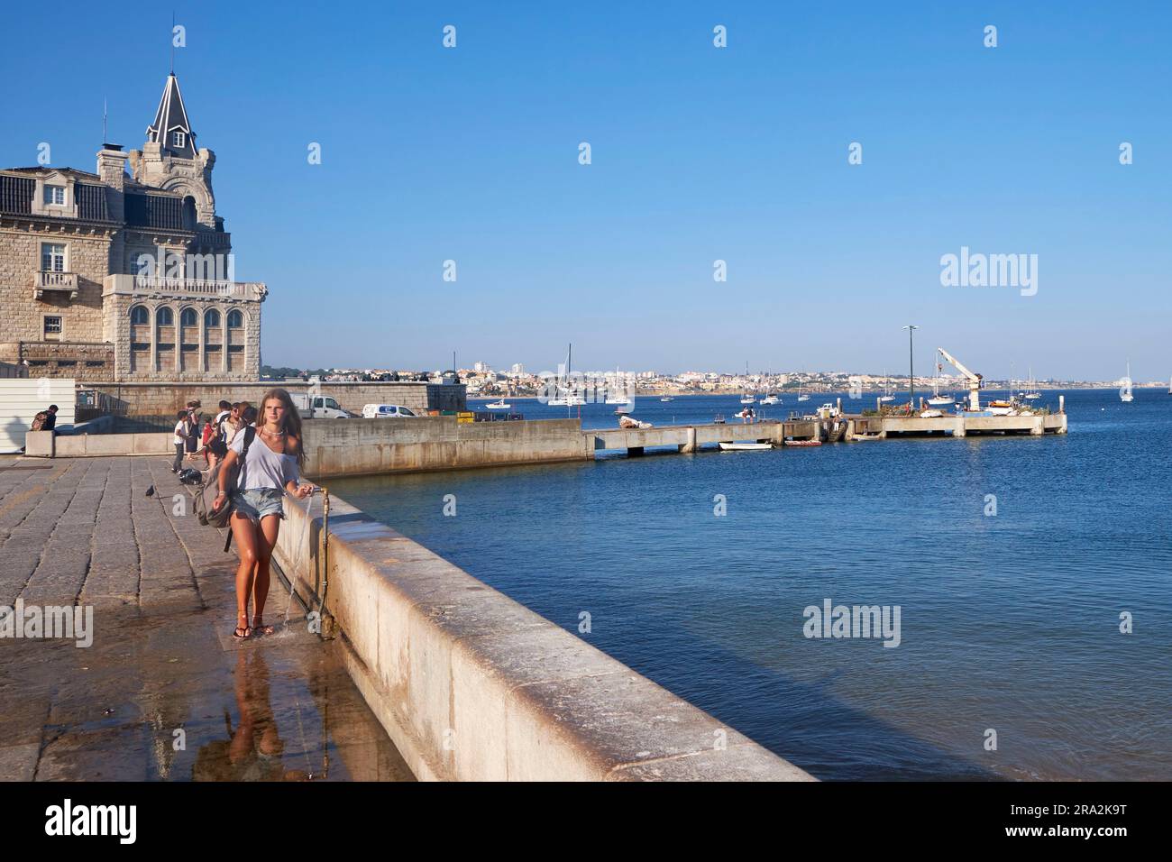 Portugal, Bezirk Lissabon, Cascais, Strand Ribeira (Praia da Ribeira), Stockfoto