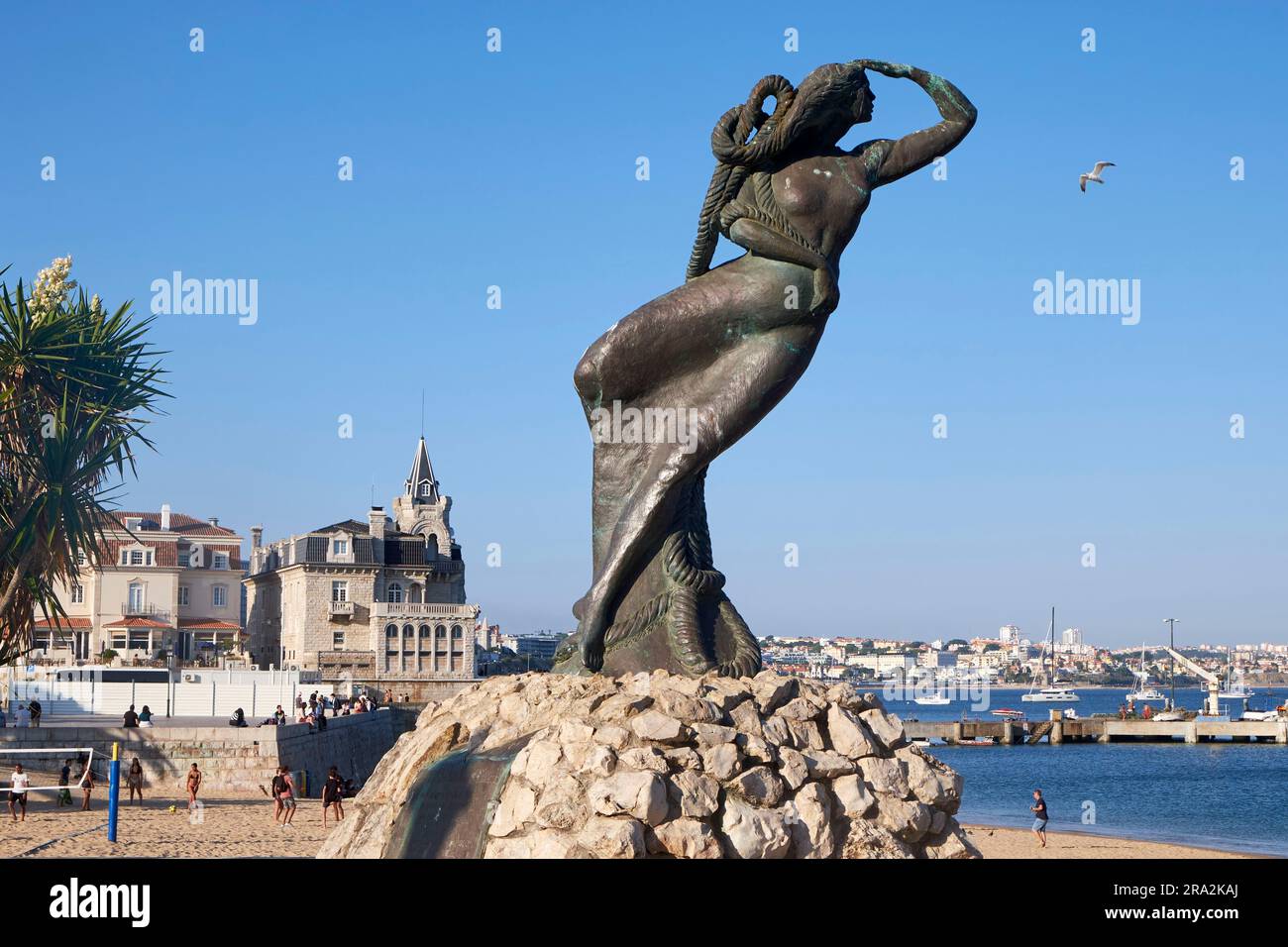 Portugal, Viertel Lissabon, Cascais, Strand Ribeira (Praia da Ribeira) Stockfoto