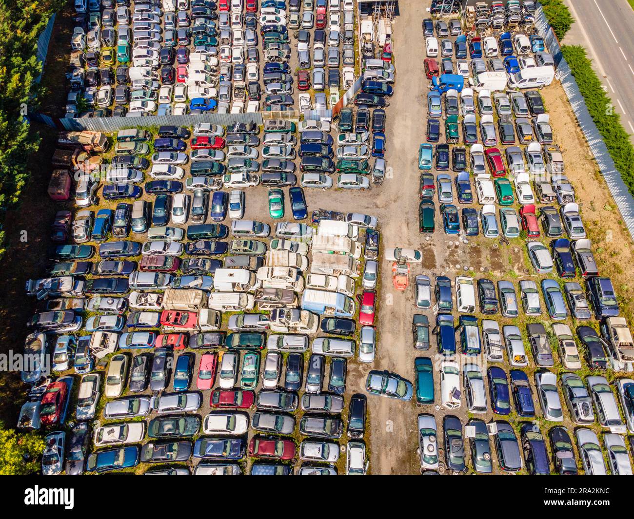 Frankreich, Puy de Dome, Autounfälle Stockfoto
