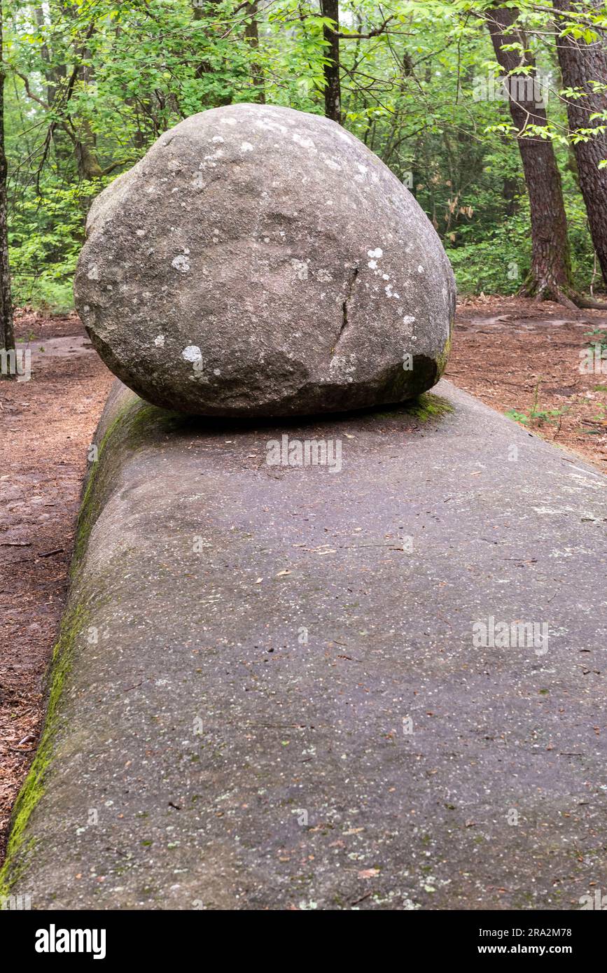 Frankreich, Tarn, Lacrouzette, Haut Languedoc Regional Natural Park, Granitplateau von Sidobre, Billard Stockfoto