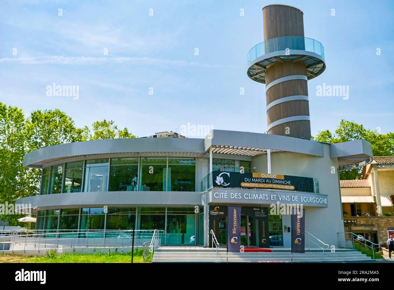 Frankreich, Saone et Loire, Macon, Cite des climats et vins de Bourgogne (Stadt der Klimabedingungen und Weine in Burgund) Stockfoto