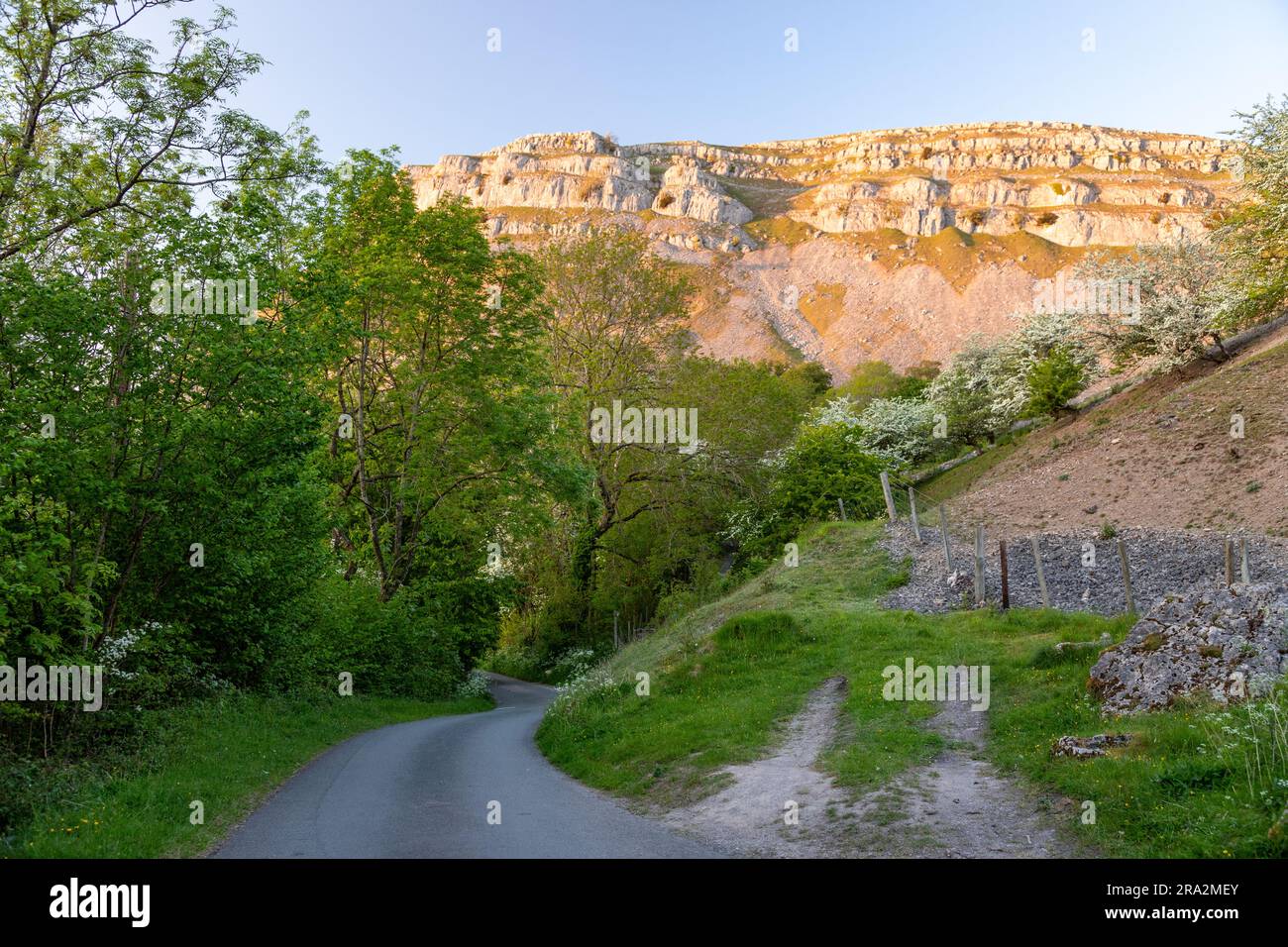 Weltweiter Kalksteinfelsen in der Nähe von Llangollen, Nordwales Stockfoto