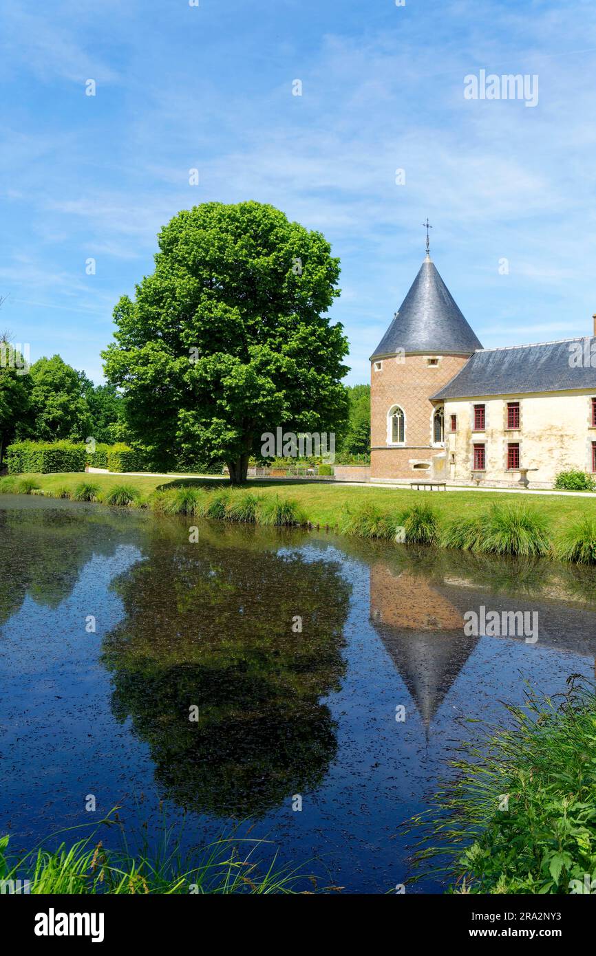 Frankreich, Loiret, Chilleurs aux Bois, Schloss Chamerolles, Park und Garten, Eigentum des Departements Loiret Stockfoto