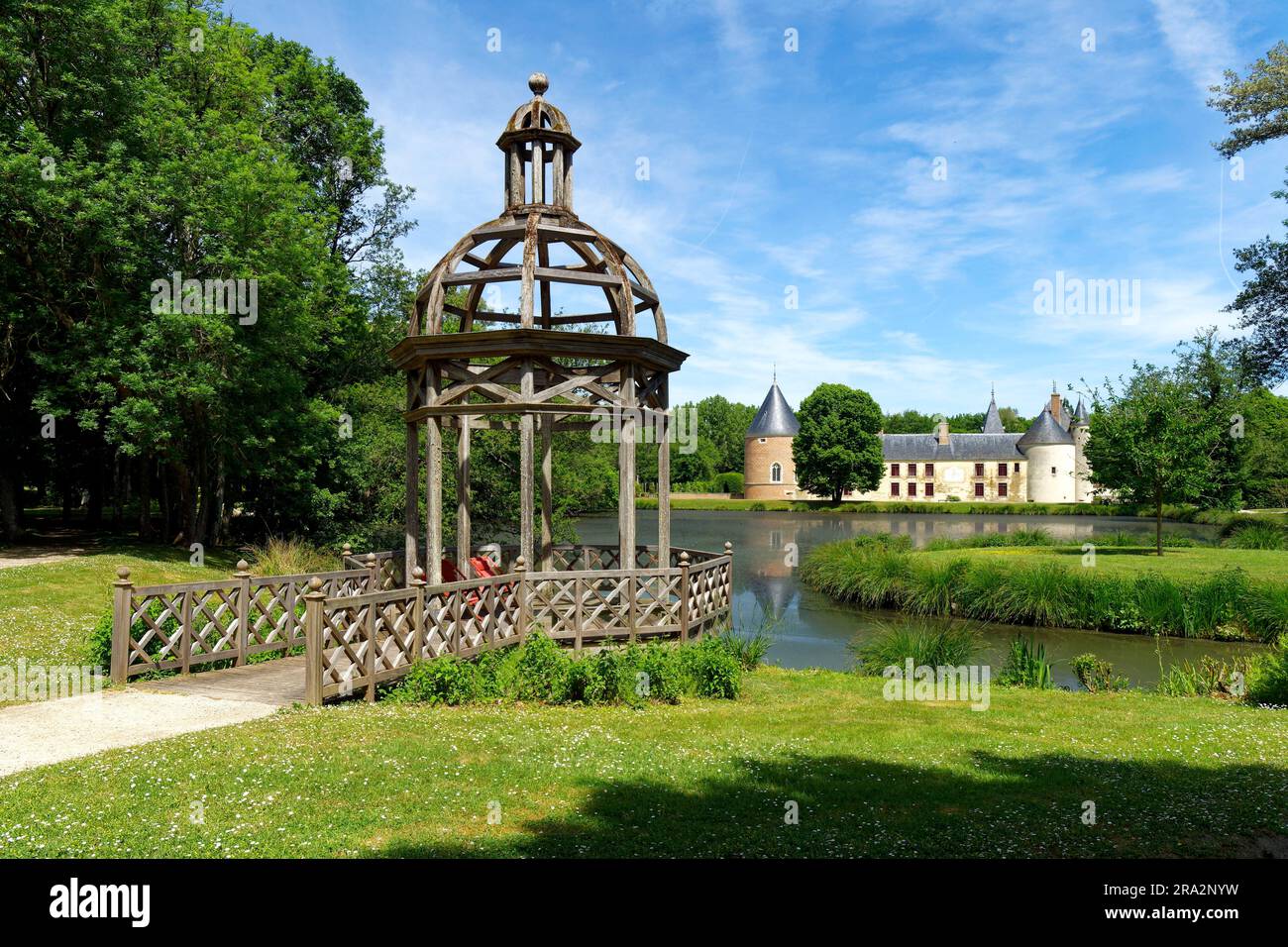 Frankreich, Loiret, Chilleurs aux Bois, Schloss Chamerolles, Park und Garten, Eigentum des Departements Loiret Stockfoto