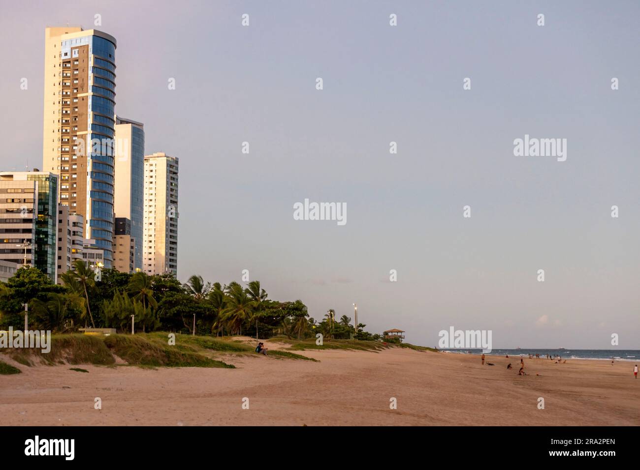 Brasilien, Nordeste, Recife, Ende des Tages am Strand Stockfoto