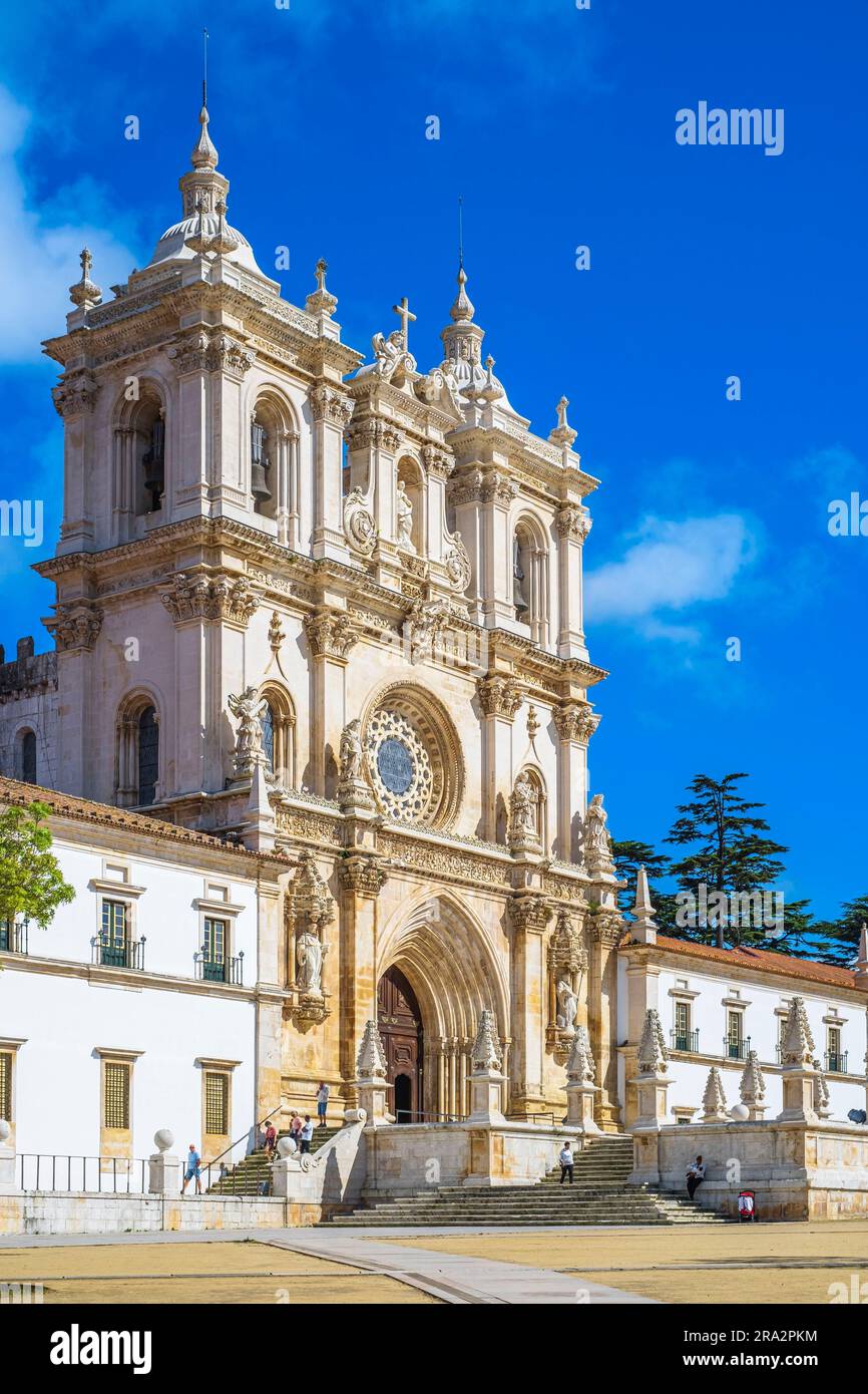 Portugal, Zentralregion, Alcobada, Kloster Santa Maria von Alcobaco, gegründet im 12. Jahrhundert von König Alfonso I., ein Meisterwerk der Zisterziensergotischen Kunst und UNESCO-Weltkulturerbe Stockfoto