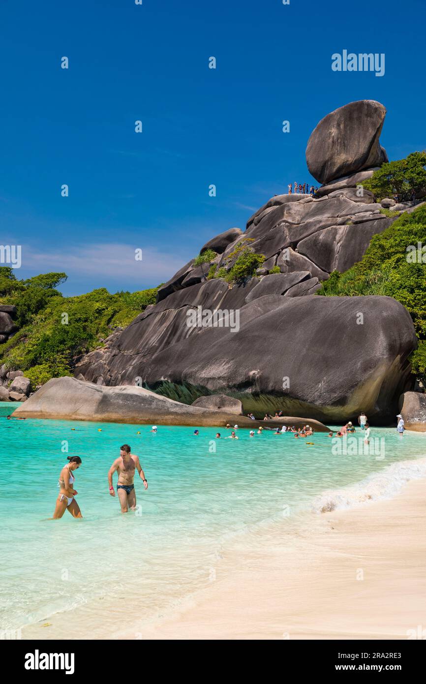 Thailand, Provinz Phang Nga, Similan National Marine Park, Insel Koh Similan (Insel Nr. 8) Stockfoto