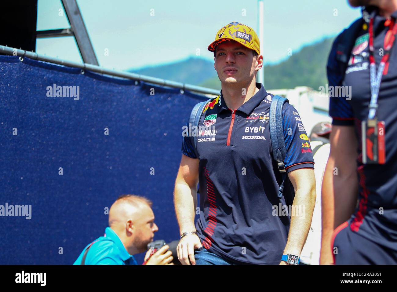 Max Verstappen (NED) Redbull Racing RB19 während FORMEL 1 ROLEX GROSSER PREIS VON OSTERREICH 2023 - Jun29 bis Jul2 in RedbullRing - Spielberg, Österreich Stockfoto