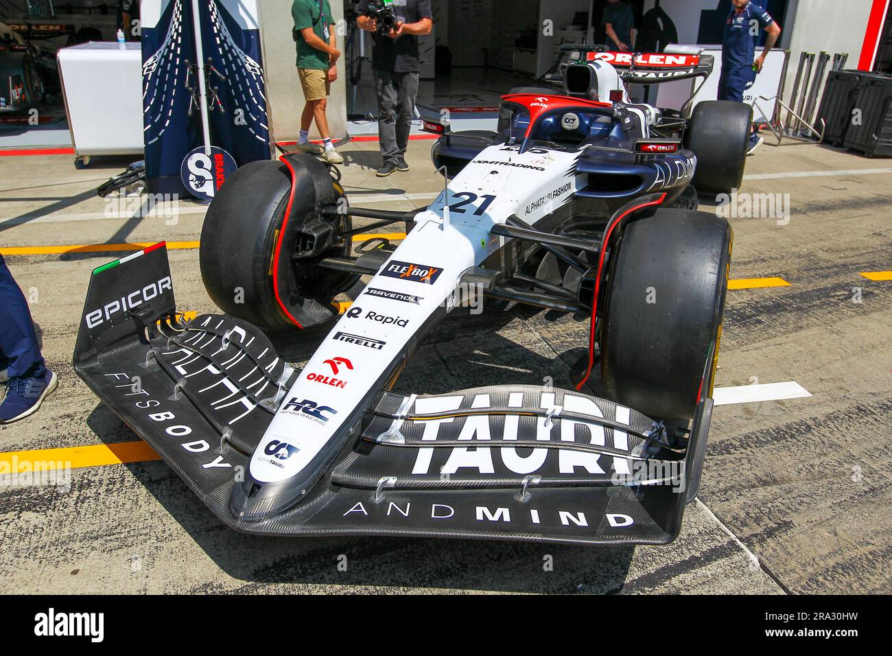 Scuderia AlphaTauri während FORMEL 1 ROLEX GROSSER PREIS VON OSTERREICH 2023 - Jun29 bis Jul2 in RedbullRing - Spielberg, Osterreich Stockfoto