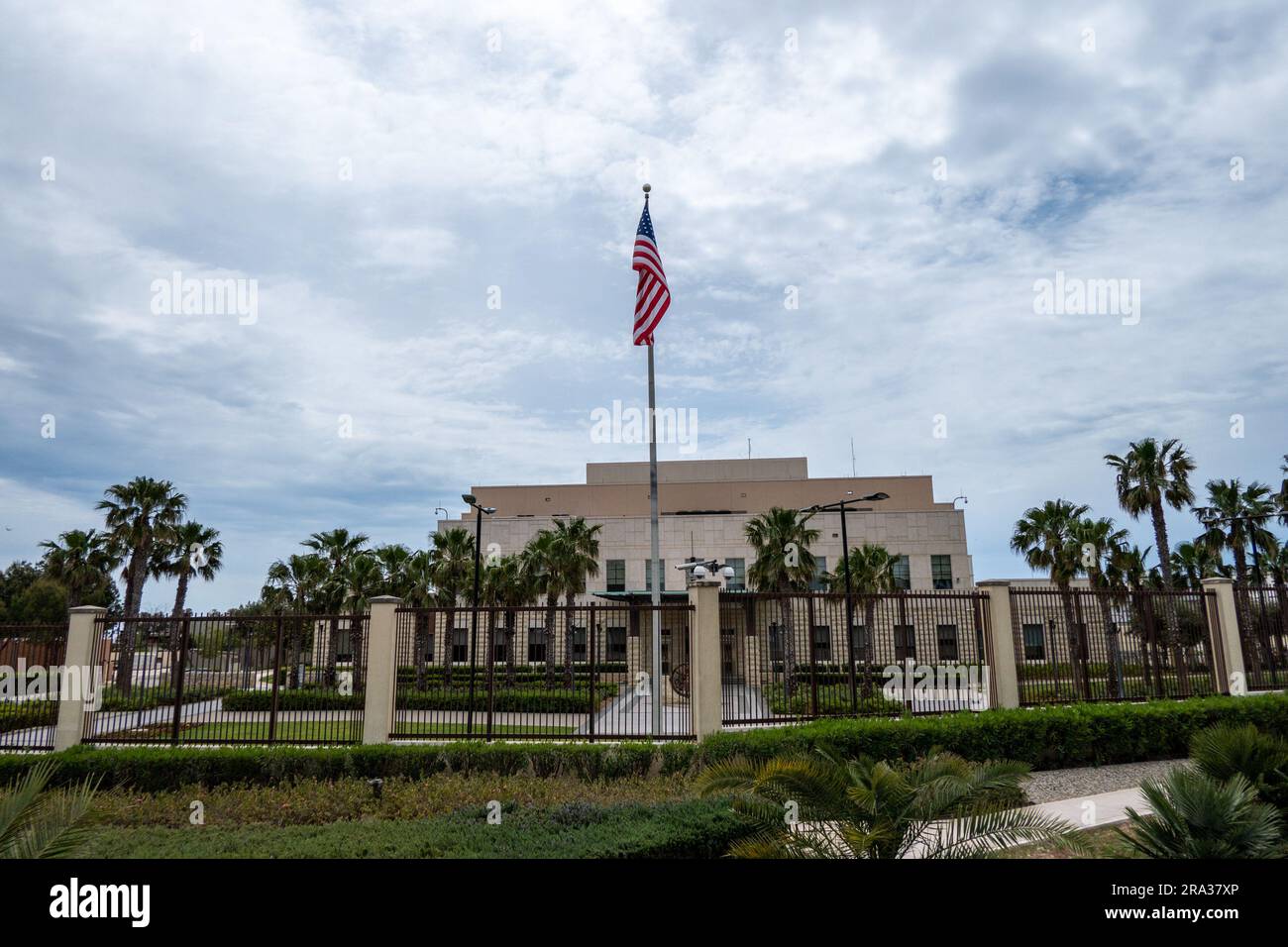 Valletta, Malta, 30. April 2023. Die Botschaft der Vereinigten Staaten von Amerika in Malta ist die diplomatische Mission der Vereinigten Staaten von Amerika zum Stockfoto