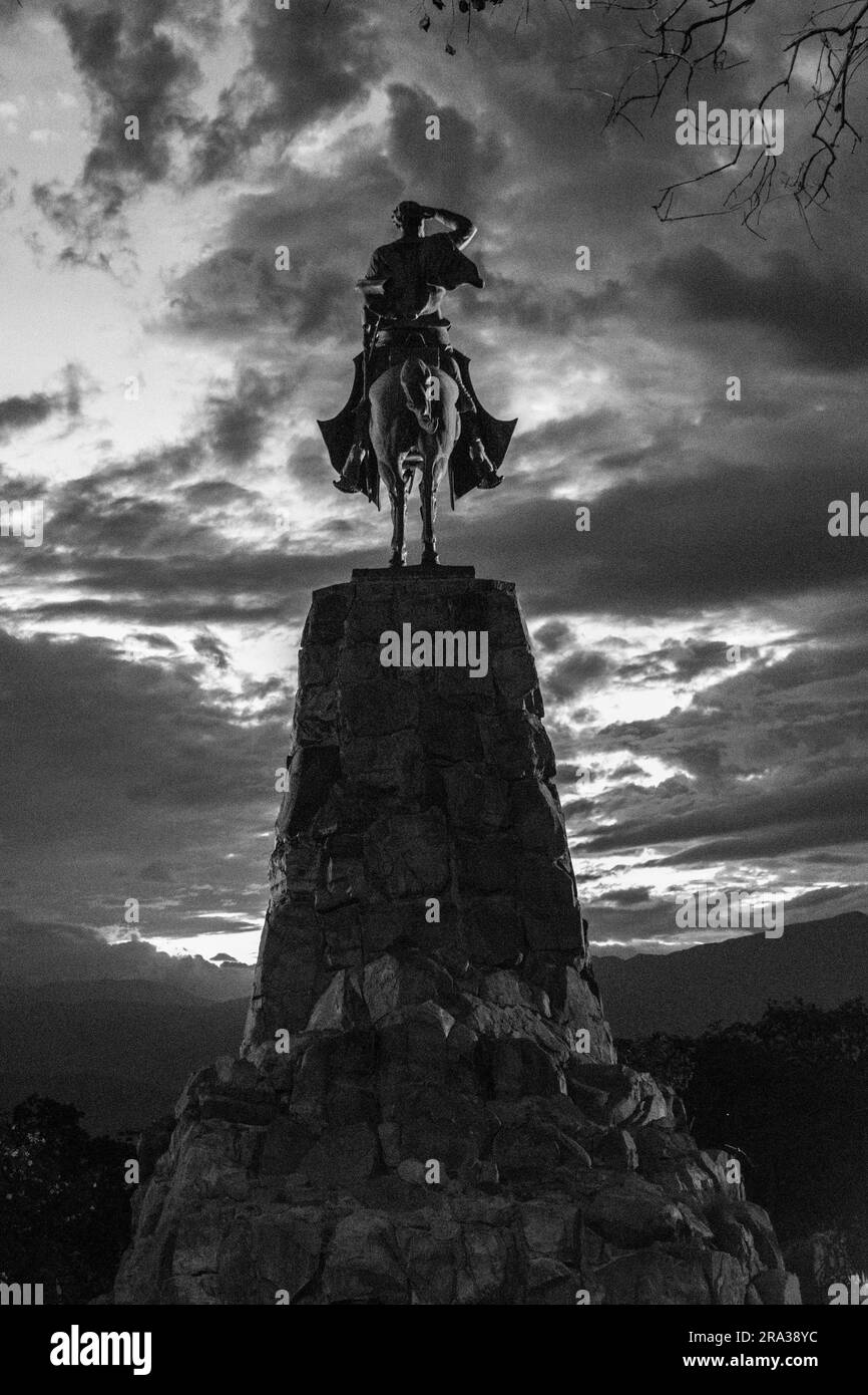 Denkmal für General Güemes in der Stadt Salta Stockfoto