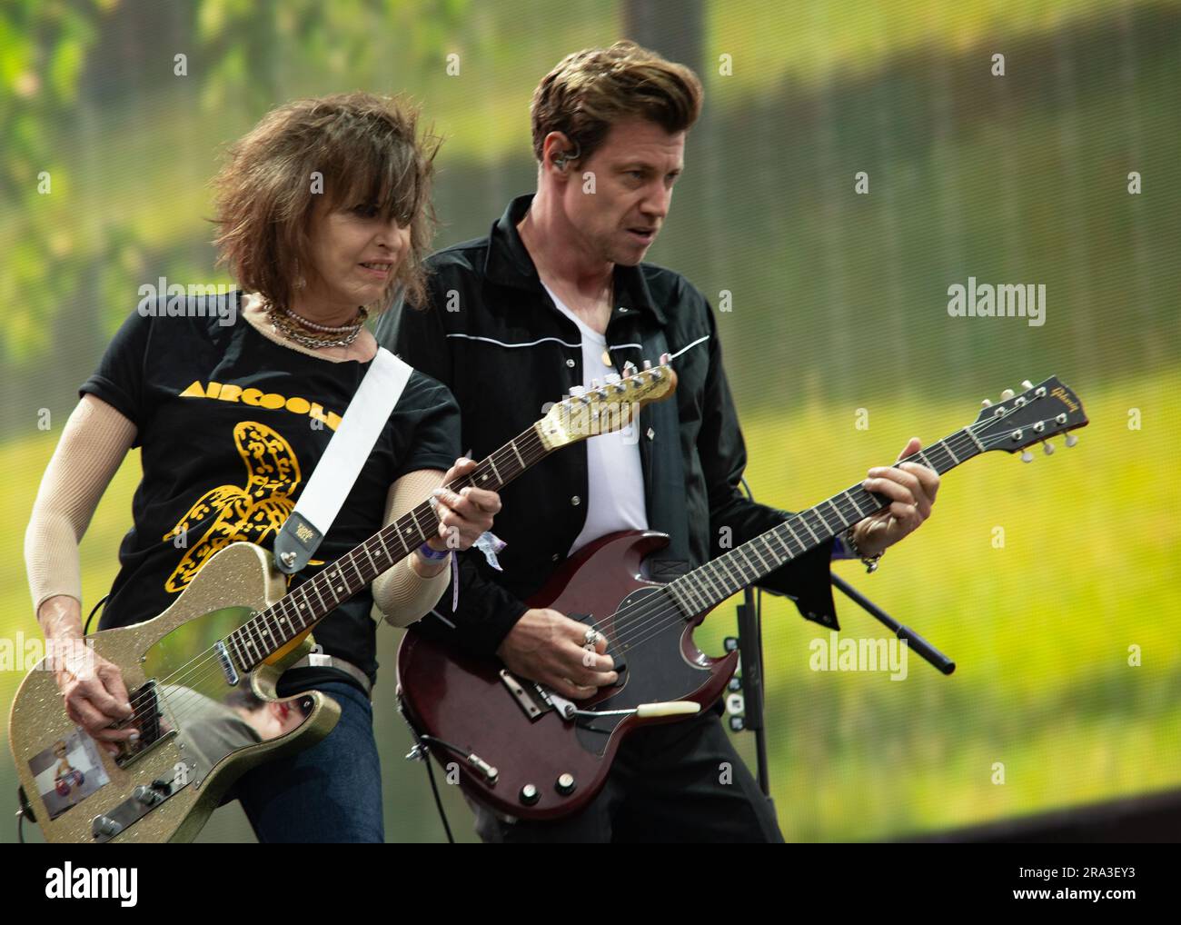 London, Vereinigtes Königreich, 30. Juni 2023. Die Pretender treten im BST Hyde Park auf und unterstützen Guns'n'Roses. Cristina Massei/Alamy Live News Stockfoto